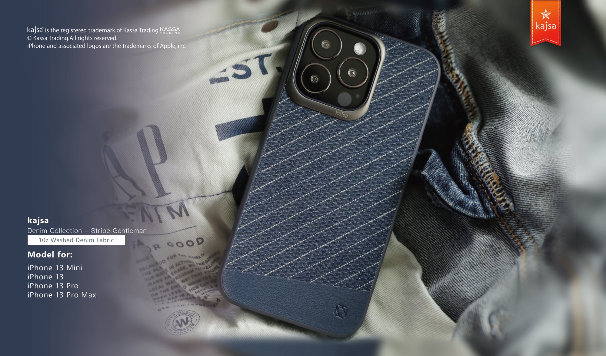 Denim Collection - Stripe Gentleman Back Case for iPhone 13-Phone Case- phone case - phone cases- phone cover- iphone cover- iphone case- iphone cases- leather case- leather cases- DIYCASE - custom case - leather cover - hand strap case - croco pattern case - snake pattern case - carbon fiber phone case - phone case brand - unique phone case - high quality - phone case brand - protective case - buy phone case hong kong - online buy phone case - iphone手機殼 - 客製化手機殼 - samsung 手機殼 - 香港手機殼 - 買電話殼
