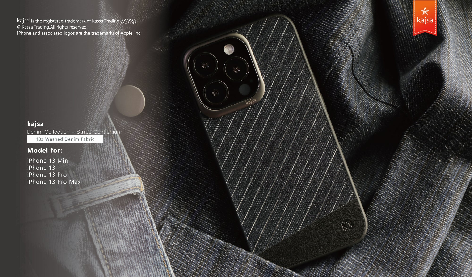 Denim Collection - Stripe Gentleman Back Case for iPhone 13-Phone Case- phone case - phone cases- phone cover- iphone cover- iphone case- iphone cases- leather case- leather cases- DIYCASE - custom case - leather cover - hand strap case - croco pattern case - snake pattern case - carbon fiber phone case - phone case brand - unique phone case - high quality - phone case brand - protective case - buy phone case hong kong - online buy phone case - iphone手機殼 - 客製化手機殼 - samsung 手機殼 - 香港手機殼 - 買電話殼