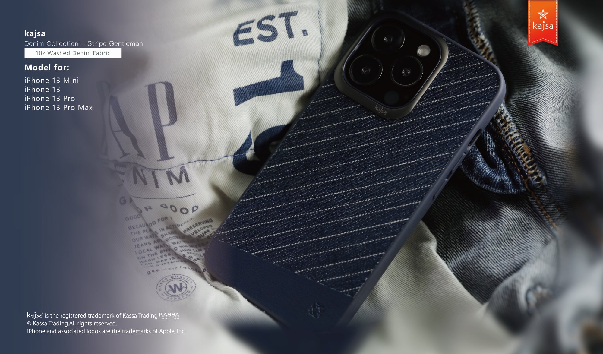 Denim Collection - Stripe Gentleman Back Case for iPhone 13-Phone Case- phone case - phone cases- phone cover- iphone cover- iphone case- iphone cases- leather case- leather cases- DIYCASE - custom case - leather cover - hand strap case - croco pattern case - snake pattern case - carbon fiber phone case - phone case brand - unique phone case - high quality - phone case brand - protective case - buy phone case hong kong - online buy phone case - iphone手機殼 - 客製化手機殼 - samsung 手機殼 - 香港手機殼 - 買電話殼