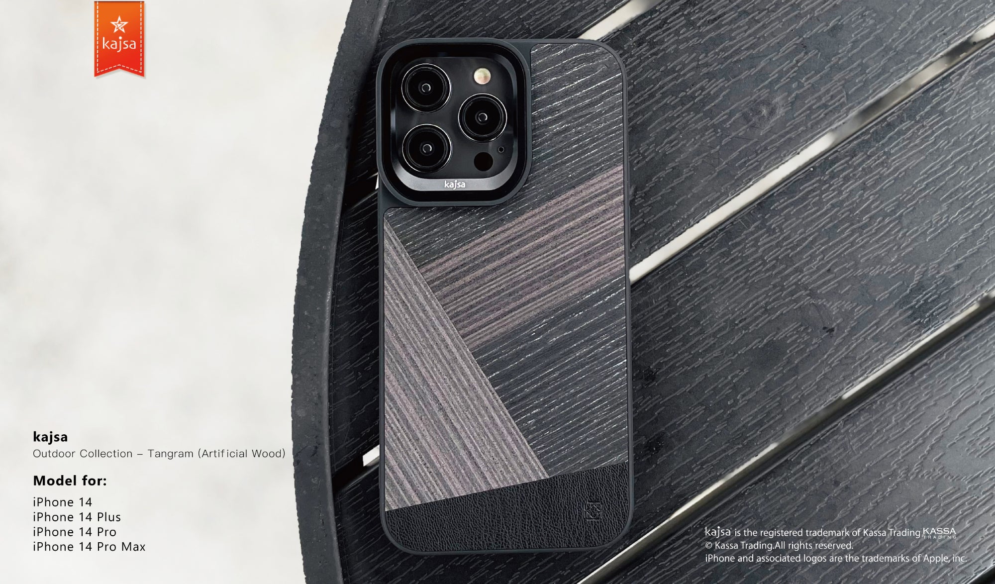 Outdoor Collection - Tangram Back Case for iPhone 14-Phone Case- phone case - phone cases- phone cover- iphone cover- iphone case- iphone cases- leather case- leather cases- DIYCASE - custom case - leather cover - hand strap case - croco pattern case - snake pattern case - carbon fiber phone case - phone case brand - unique phone case - high quality - phone case brand - protective case - buy phone case hong kong - online buy phone case - iphone手機殼 - 客製化手機殼 - samsung 手機殼 - 香港手機殼 - 買電話殼