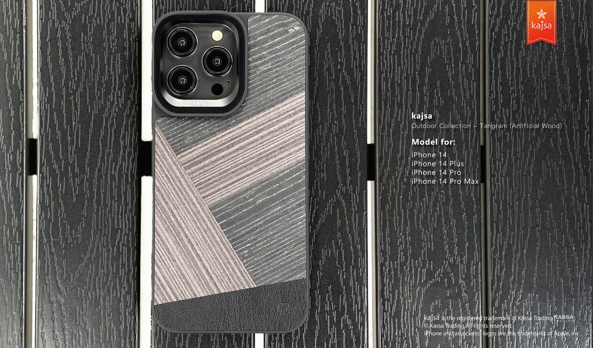 Outdoor Collection - Tangram Back Case for iPhone 14-Phone Case- phone case - phone cases- phone cover- iphone cover- iphone case- iphone cases- leather case- leather cases- DIYCASE - custom case - leather cover - hand strap case - croco pattern case - snake pattern case - carbon fiber phone case - phone case brand - unique phone case - high quality - phone case brand - protective case - buy phone case hong kong - online buy phone case - iphone手機殼 - 客製化手機殼 - samsung 手機殼 - 香港手機殼 - 買電話殼
