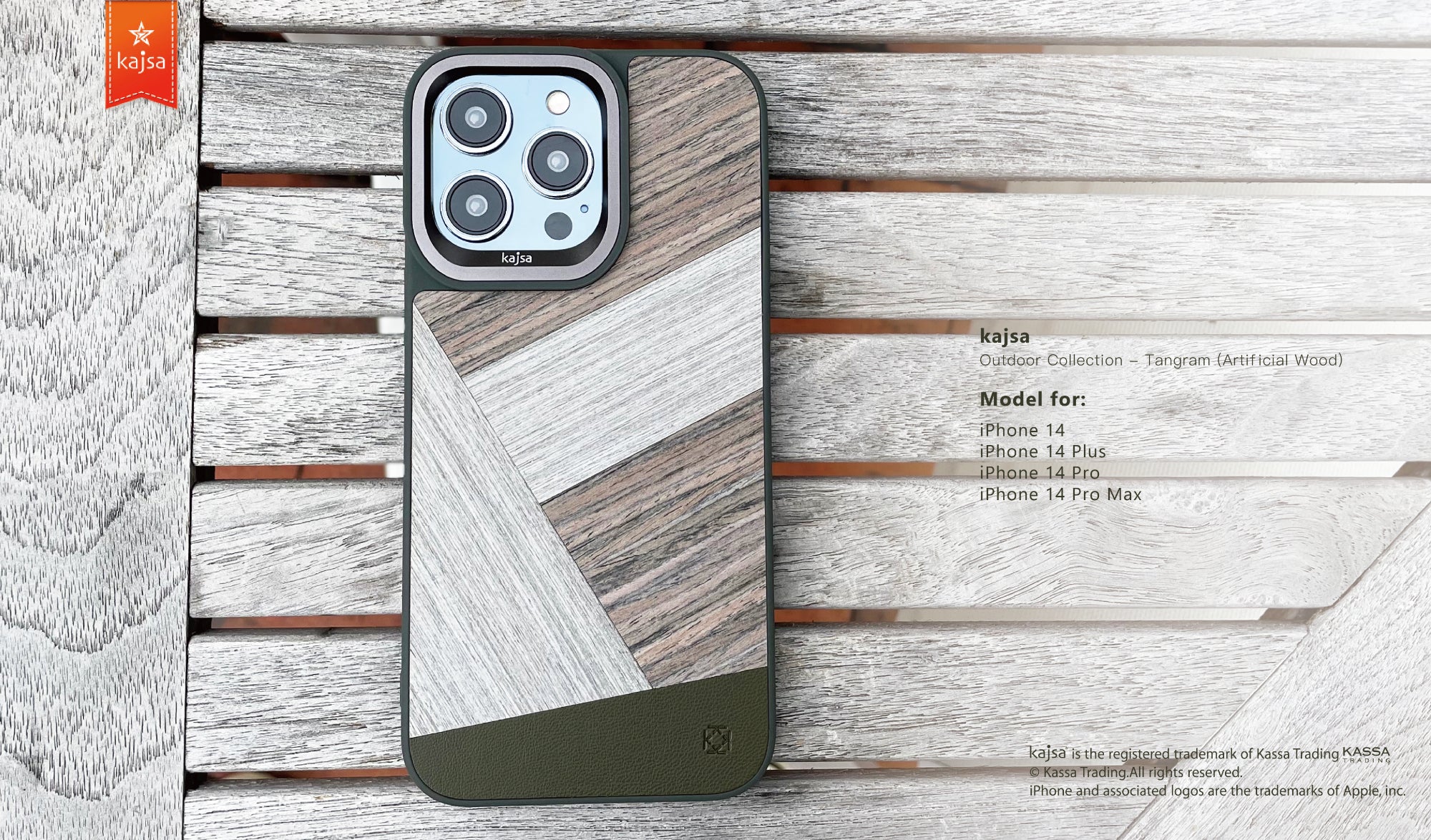 Outdoor Collection - Tangram Back Case for iPhone 14-Phone Case- phone case - phone cases- phone cover- iphone cover- iphone case- iphone cases- leather case- leather cases- DIYCASE - custom case - leather cover - hand strap case - croco pattern case - snake pattern case - carbon fiber phone case - phone case brand - unique phone case - high quality - phone case brand - protective case - buy phone case hong kong - online buy phone case - iphone手機殼 - 客製化手機殼 - samsung 手機殼 - 香港手機殼 - 買電話殼