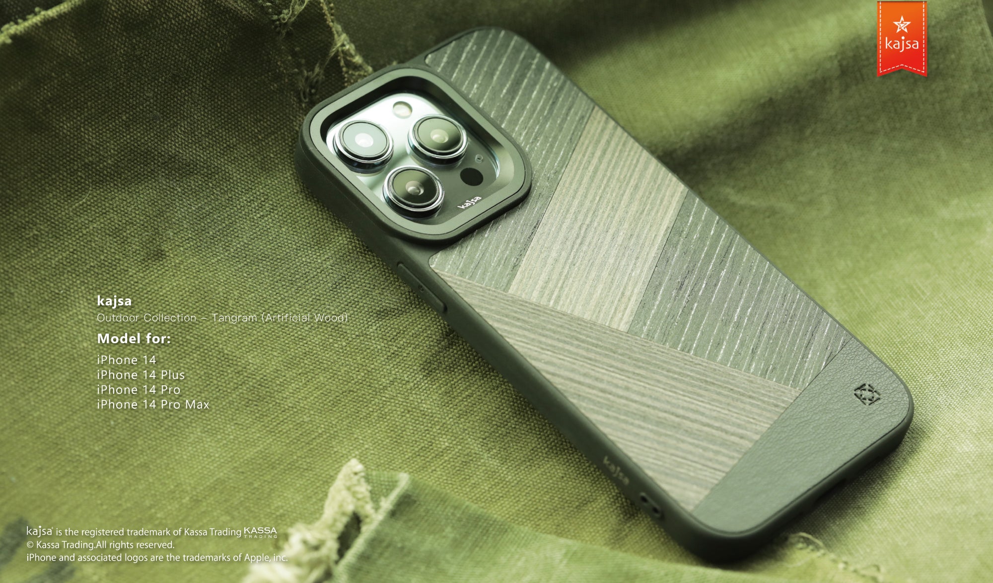 Outdoor Collection - Tangram Back Case for iPhone 14-Phone Case- phone case - phone cases- phone cover- iphone cover- iphone case- iphone cases- leather case- leather cases- DIYCASE - custom case - leather cover - hand strap case - croco pattern case - snake pattern case - carbon fiber phone case - phone case brand - unique phone case - high quality - phone case brand - protective case - buy phone case hong kong - online buy phone case - iphone手機殼 - 客製化手機殼 - samsung 手機殼 - 香港手機殼 - 買電話殼