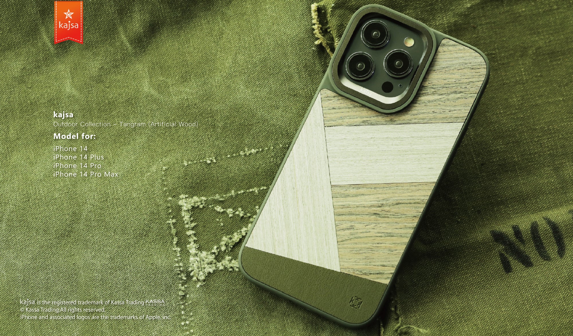 Outdoor Collection - Tangram Back Case for iPhone 14-Phone Case- phone case - phone cases- phone cover- iphone cover- iphone case- iphone cases- leather case- leather cases- DIYCASE - custom case - leather cover - hand strap case - croco pattern case - snake pattern case - carbon fiber phone case - phone case brand - unique phone case - high quality - phone case brand - protective case - buy phone case hong kong - online buy phone case - iphone手機殼 - 客製化手機殼 - samsung 手機殼 - 香港手機殼 - 買電話殼