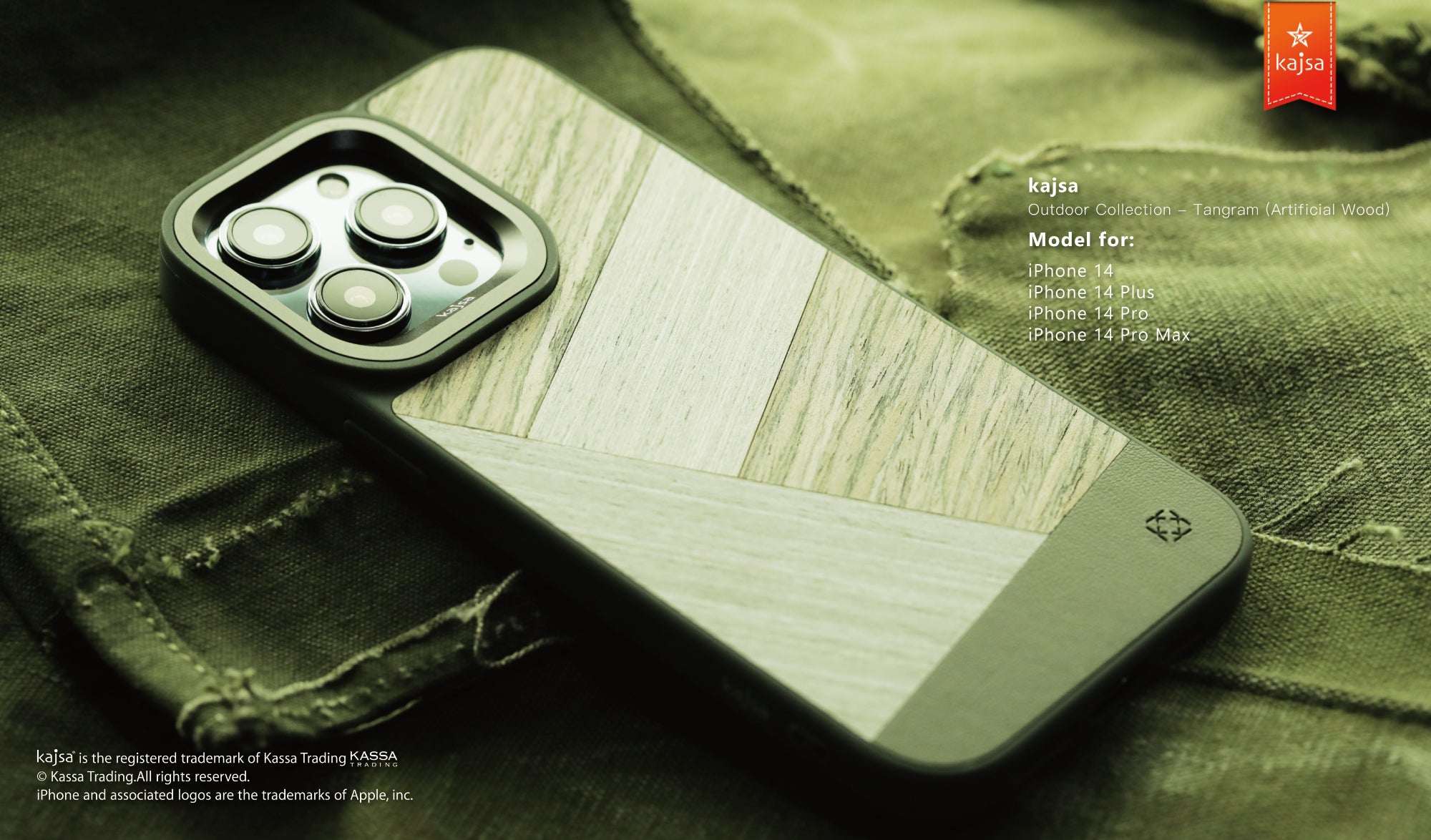 Outdoor Collection - Tangram Back Case for iPhone 14-Phone Case- phone case - phone cases- phone cover- iphone cover- iphone case- iphone cases- leather case- leather cases- DIYCASE - custom case - leather cover - hand strap case - croco pattern case - snake pattern case - carbon fiber phone case - phone case brand - unique phone case - high quality - phone case brand - protective case - buy phone case hong kong - online buy phone case - iphone手機殼 - 客製化手機殼 - samsung 手機殼 - 香港手機殼 - 買電話殼