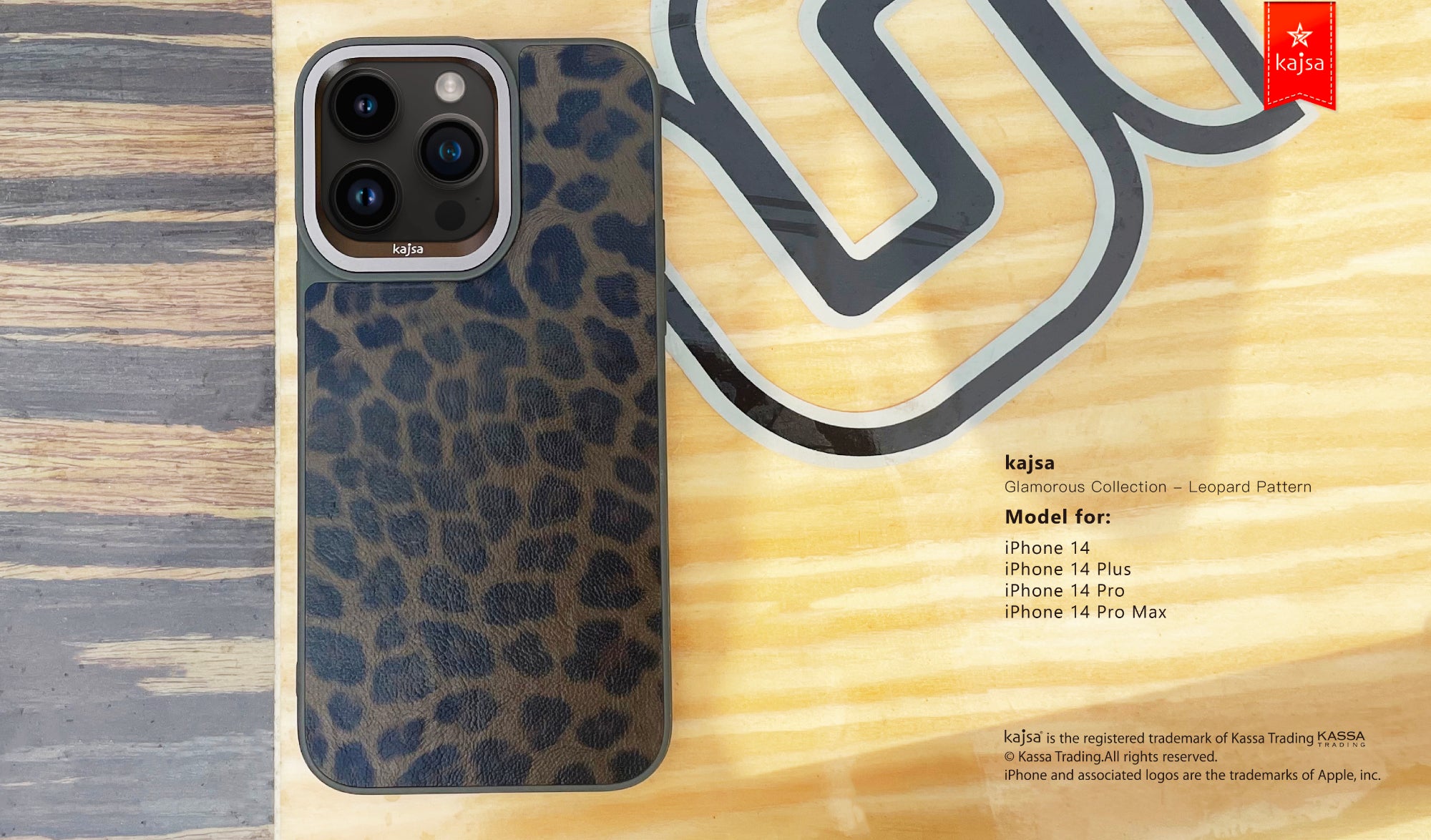 Glamorous Collection - Leopard Pattern Back Case for iPhone 14-Phone Case- phone case - phone cases- phone cover- iphone cover- iphone case- iphone cases- leather case- leather cases- DIYCASE - custom case - leather cover - hand strap case - croco pattern case - snake pattern case - carbon fiber phone case - phone case brand - unique phone case - high quality - phone case brand - protective case - buy phone case hong kong - online buy phone case - iphone手機殼 - 客製化手機殼 - samsung 手機殼 - 香港手機殼 - 買電話殼