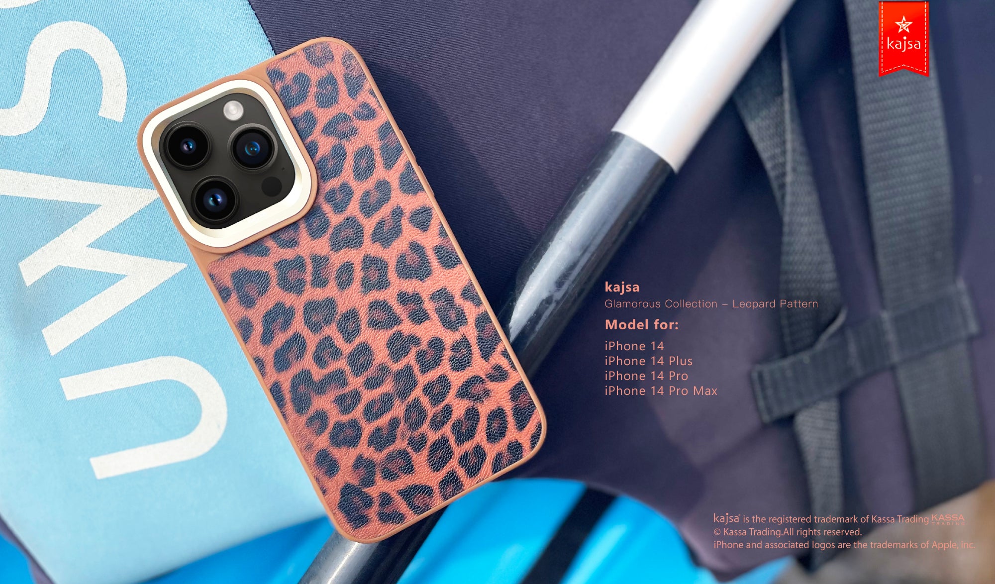 Glamorous Collection - Leopard Pattern Back Case for iPhone 14-Phone Case- phone case - phone cases- phone cover- iphone cover- iphone case- iphone cases- leather case- leather cases- DIYCASE - custom case - leather cover - hand strap case - croco pattern case - snake pattern case - carbon fiber phone case - phone case brand - unique phone case - high quality - phone case brand - protective case - buy phone case hong kong - online buy phone case - iphone手機殼 - 客製化手機殼 - samsung 手機殼 - 香港手機殼 - 買電話殼