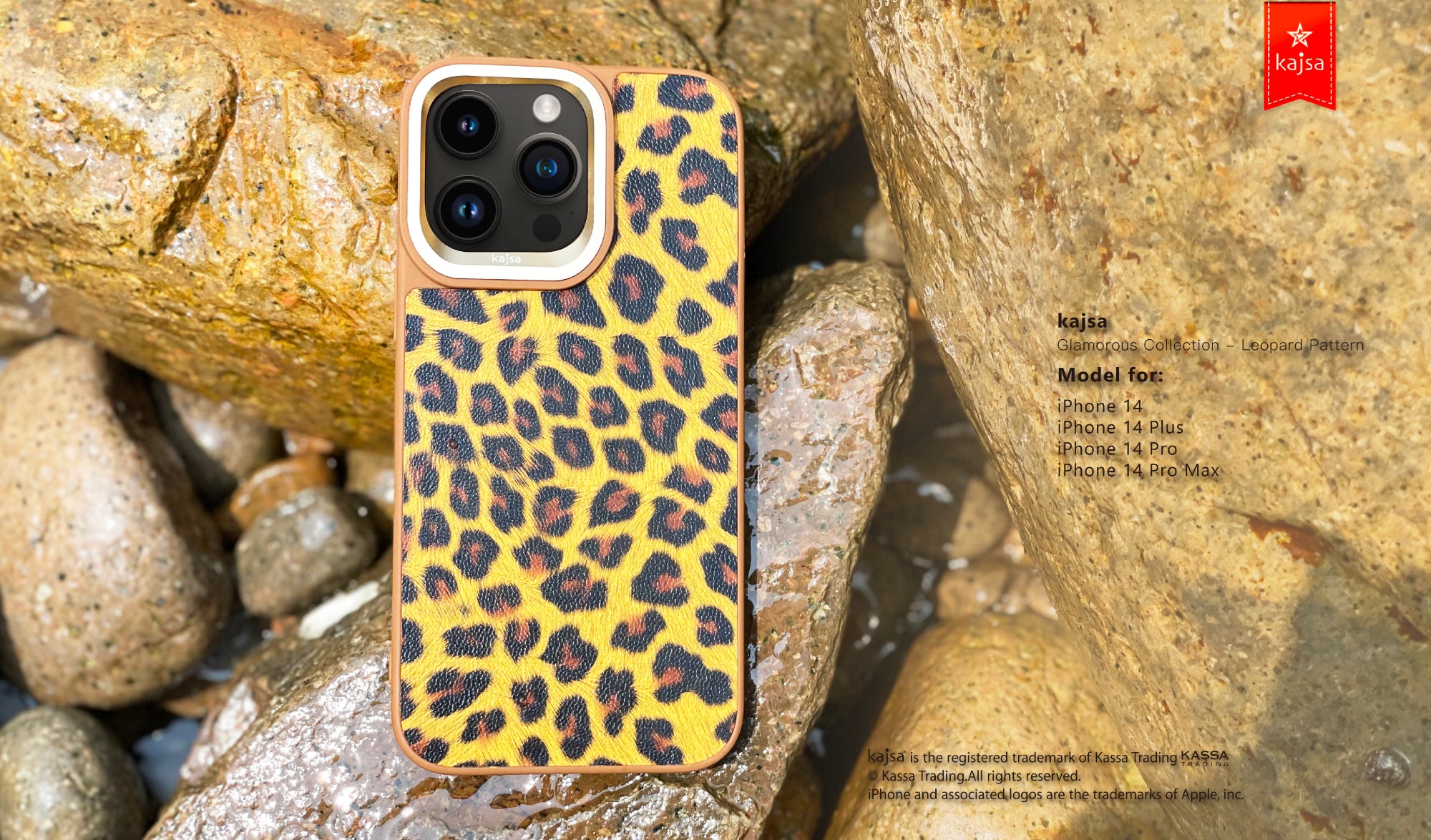 Glamorous Collection - Leopard Pattern Back Case for iPhone 14-Phone Case- phone case - phone cases- phone cover- iphone cover- iphone case- iphone cases- leather case- leather cases- DIYCASE - custom case - leather cover - hand strap case - croco pattern case - snake pattern case - carbon fiber phone case - phone case brand - unique phone case - high quality - phone case brand - protective case - buy phone case hong kong - online buy phone case - iphone手機殼 - 客製化手機殼 - samsung 手機殼 - 香港手機殼 - 買電話殼