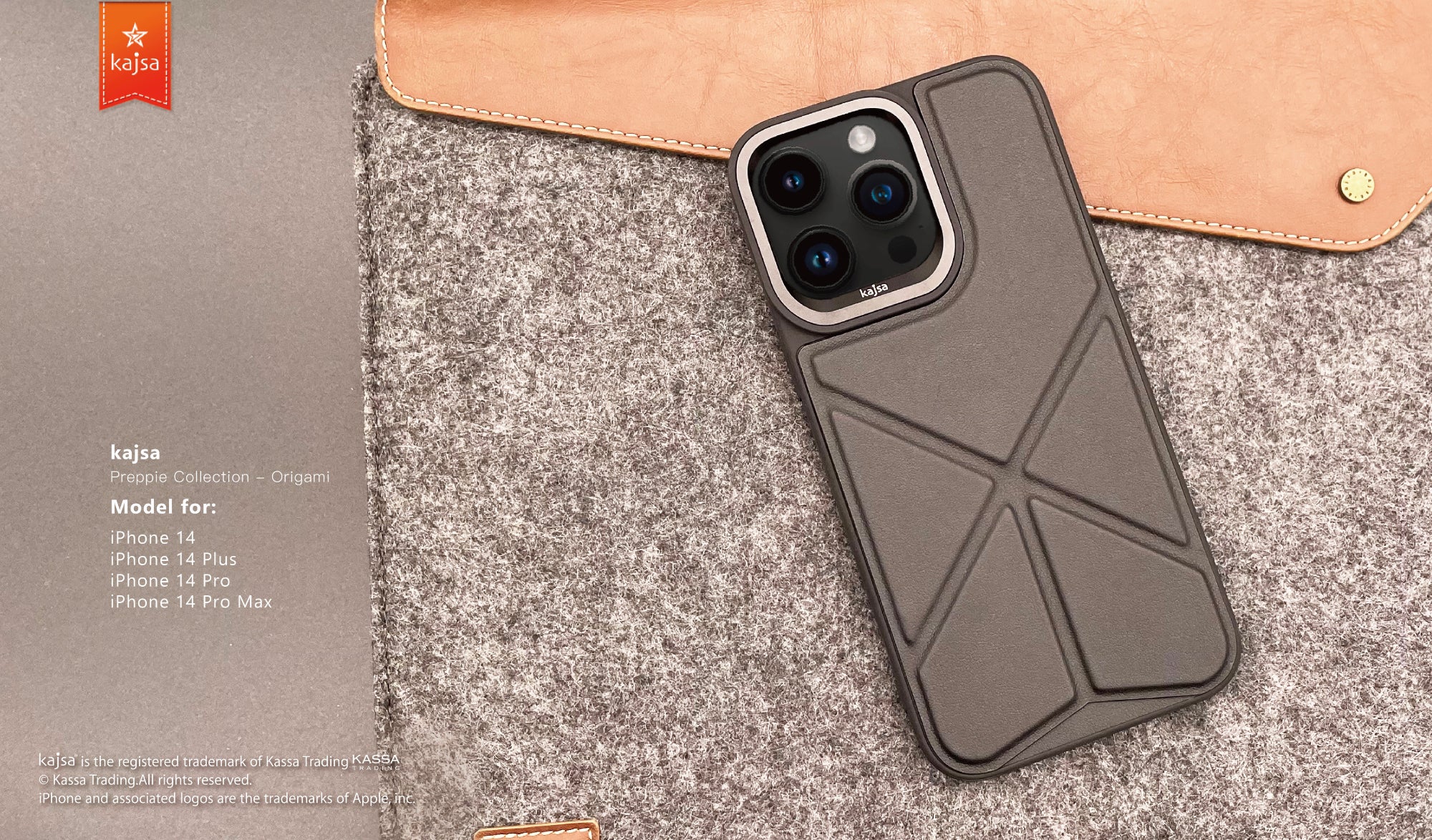 Preppie Collection - Origami Back Case for iPhone 14-Phone Case- phone case - phone cases- phone cover- iphone cover- iphone case- iphone cases- leather case- leather cases- DIYCASE - custom case - leather cover - hand strap case - croco pattern case - snake pattern case - carbon fiber phone case - phone case brand - unique phone case - high quality - phone case brand - protective case - buy phone case hong kong - online buy phone case - iphone手機殼 - 客製化手機殼 - samsung 手機殼 - 香港手機殼 - 買電話殼