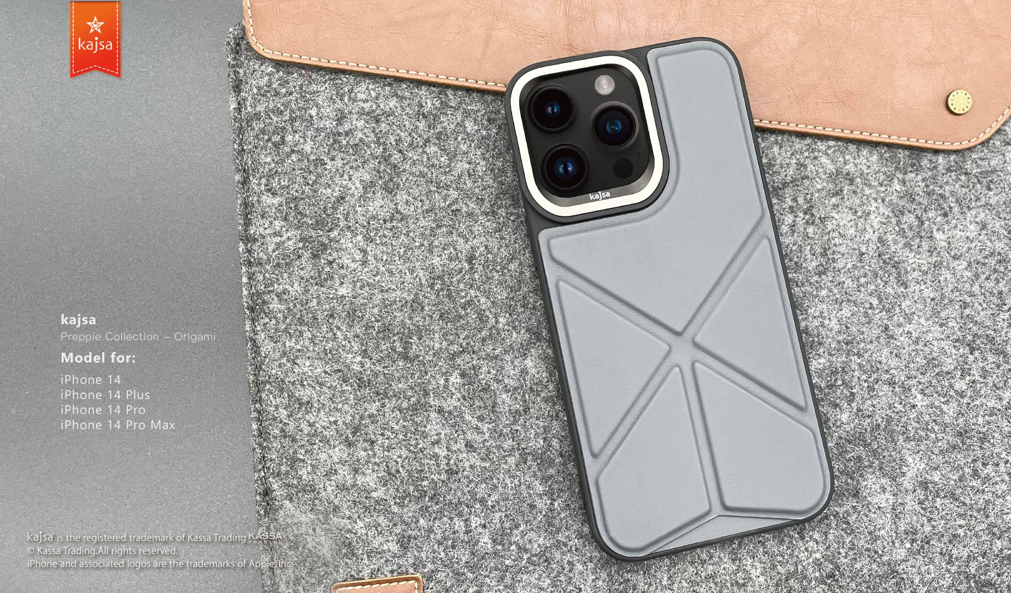 Preppie Collection - Origami Back Case for iPhone 14-Phone Case- phone case - phone cases- phone cover- iphone cover- iphone case- iphone cases- leather case- leather cases- DIYCASE - custom case - leather cover - hand strap case - croco pattern case - snake pattern case - carbon fiber phone case - phone case brand - unique phone case - high quality - phone case brand - protective case - buy phone case hong kong - online buy phone case - iphone手機殼 - 客製化手機殼 - samsung 手機殼 - 香港手機殼 - 買電話殼