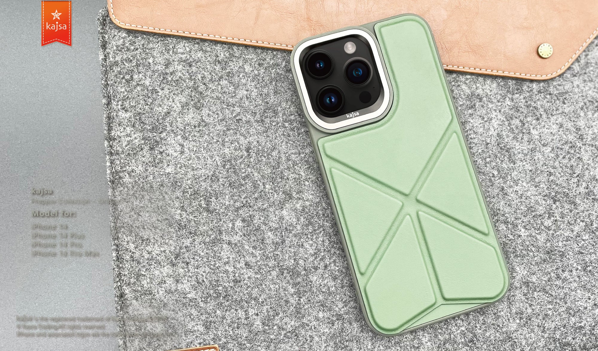 Preppie Collection - Origami Back Case for iPhone 14-Phone Case- phone case - phone cases- phone cover- iphone cover- iphone case- iphone cases- leather case- leather cases- DIYCASE - custom case - leather cover - hand strap case - croco pattern case - snake pattern case - carbon fiber phone case - phone case brand - unique phone case - high quality - phone case brand - protective case - buy phone case hong kong - online buy phone case - iphone手機殼 - 客製化手機殼 - samsung 手機殼 - 香港手機殼 - 買電話殼