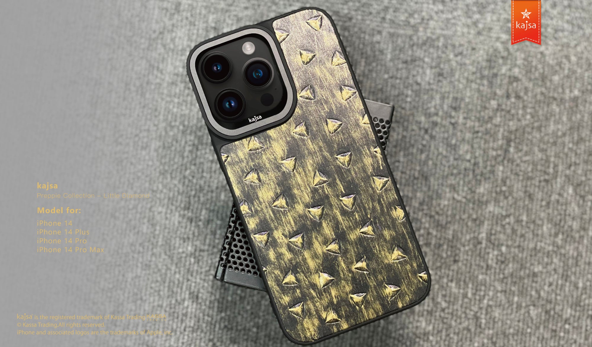 Preppie Collection - Little Diamond Back Case for iPhone 14-Phone Case- phone case - phone cases- phone cover- iphone cover- iphone case- iphone cases- leather case- leather cases- DIYCASE - custom case - leather cover - hand strap case - croco pattern case - snake pattern case - carbon fiber phone case - phone case brand - unique phone case - high quality - phone case brand - protective case - buy phone case hong kong - online buy phone case - iphone手機殼 - 客製化手機殼 - samsung 手機殼 - 香港手機殼 - 買電話殼