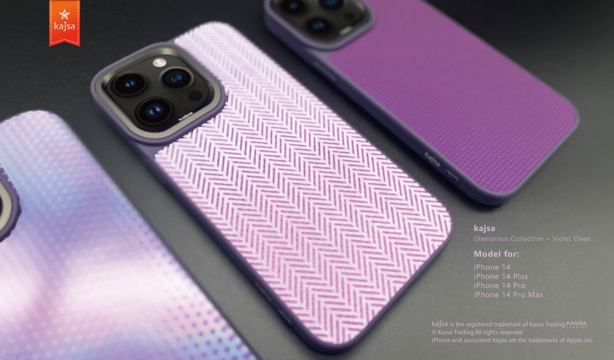 Glamorous Collection - Violet Elves Back Case for iPhone 14-Phone Case- phone case - phone cases- phone cover- iphone cover- iphone case- iphone cases- leather case- leather cases- DIYCASE - custom case - leather cover - hand strap case - croco pattern case - snake pattern case - carbon fiber phone case - phone case brand - unique phone case - high quality - phone case brand - protective case - buy phone case hong kong - online buy phone case - iphone手機殼 - 客製化手機殼 - samsung 手機殼 - 香港手機殼 - 買電話殼