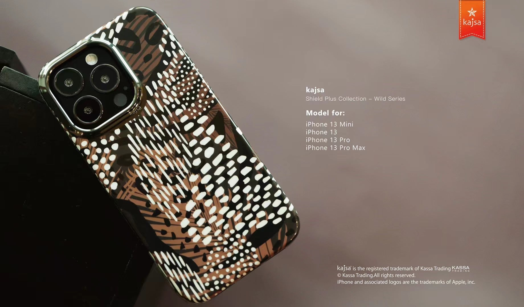 Shield Plus Collection - Wild Series Back Cover for iPhone 13-Phone Case- phone case - phone cases- phone cover- iphone cover- iphone case- iphone cases- leather case- leather cases- DIYCASE - custom case - leather cover - hand strap case - croco pattern case - snake pattern case - carbon fiber phone case - phone case brand - unique phone case - high quality - phone case brand - protective case - buy phone case hong kong - online buy phone case - iphone手機殼 - 客製化手機殼 - samsung 手機殼 - 香港手機殼 - 買電話殼