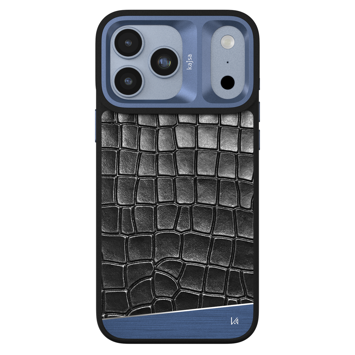 Glamorous Collection - Metallic Croco Back Case for iPhone 18 (MagSafe Compatible)