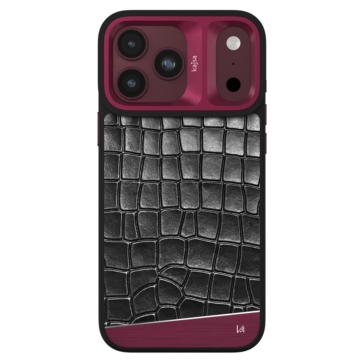 Glamorous Collection - Metallic Croco Back Case for iPhone 18 (MagSafe Compatible)