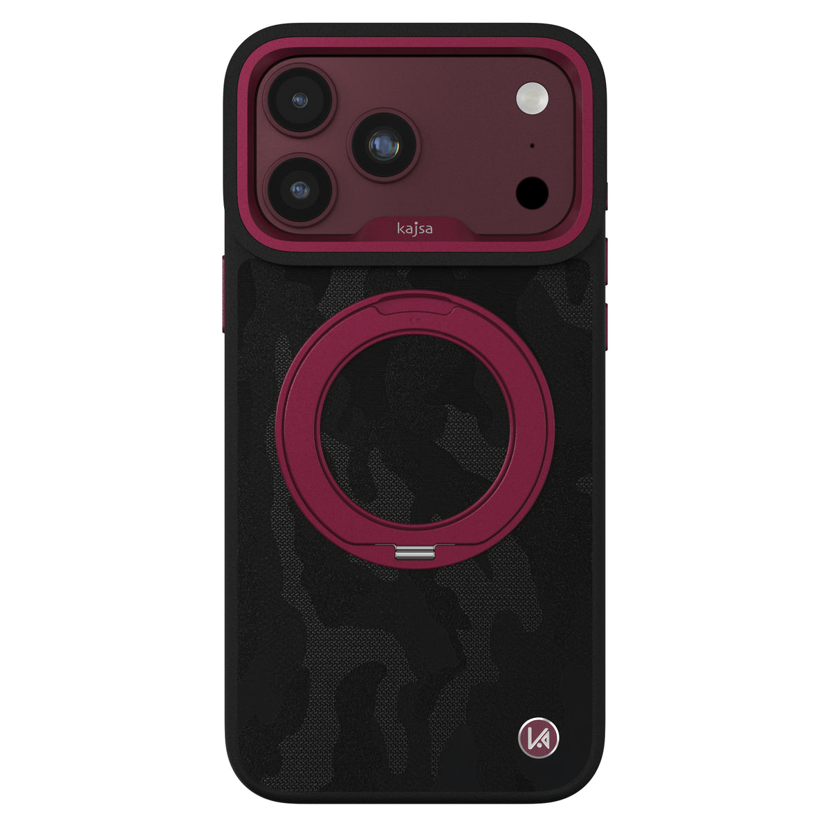 GeoRing Collection - Camo Satin Back Case for iPhone 18 (MagSafe Compatible)