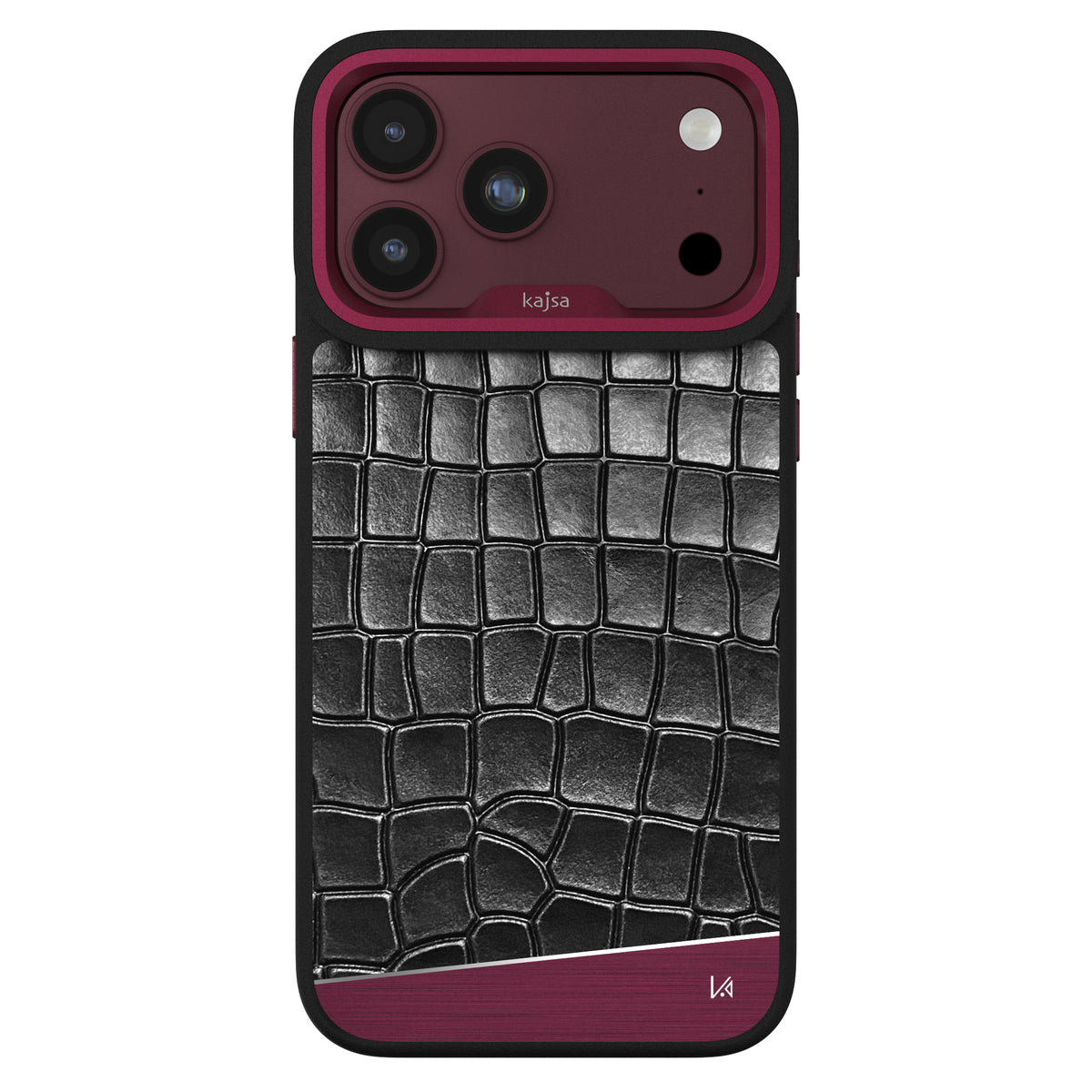 Glamorous Collection - Metallic Croco Back Case for iPhone 18 (MagSafe Compatible)