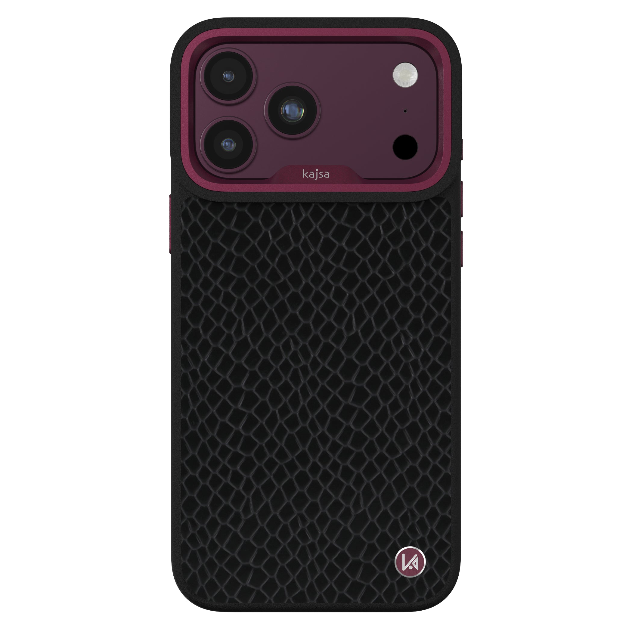Genuine Leather Pearl Pattern Back Case for iPhone 18 (MagSafe Compatible)