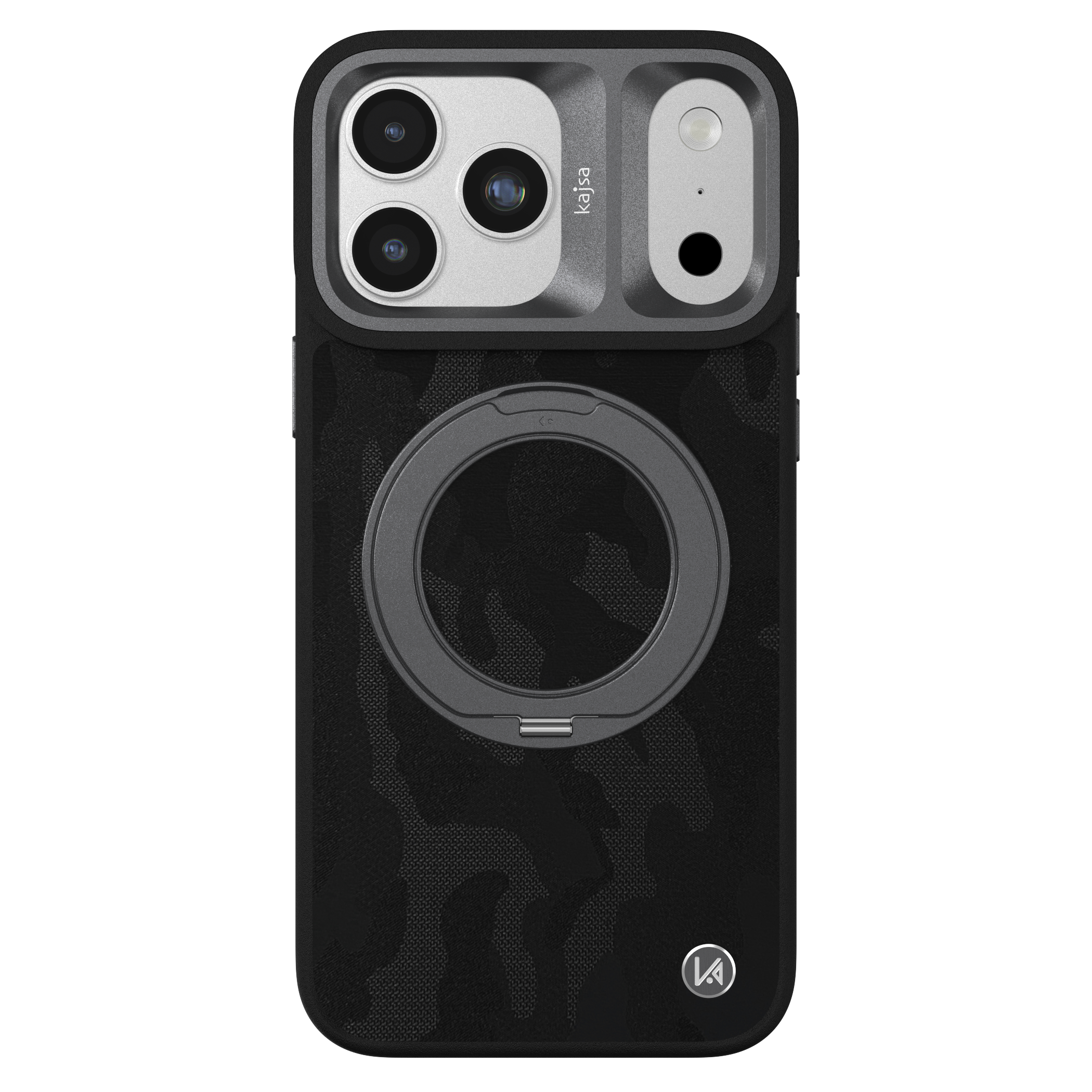 GeoRing Collection - Camo Satin Back Case for iPhone 17 (MagSafe Compatible)
