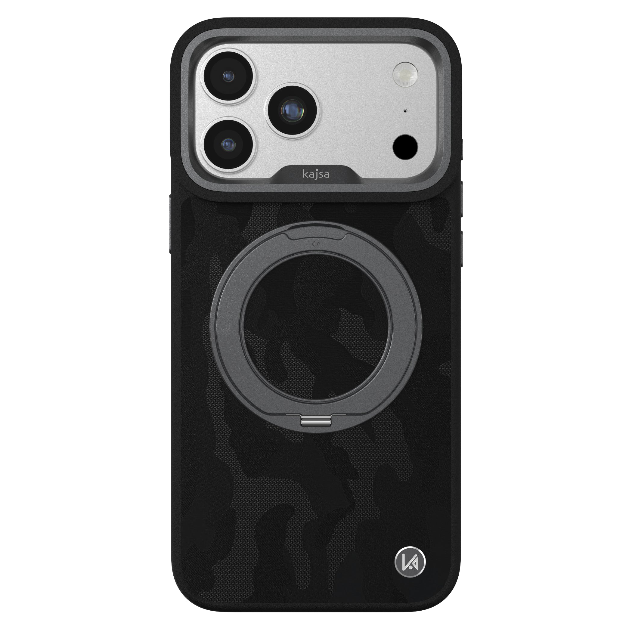 GeoRing Collection - Camo Satin Back Case for iPhone 17 (MagSafe Compatible)