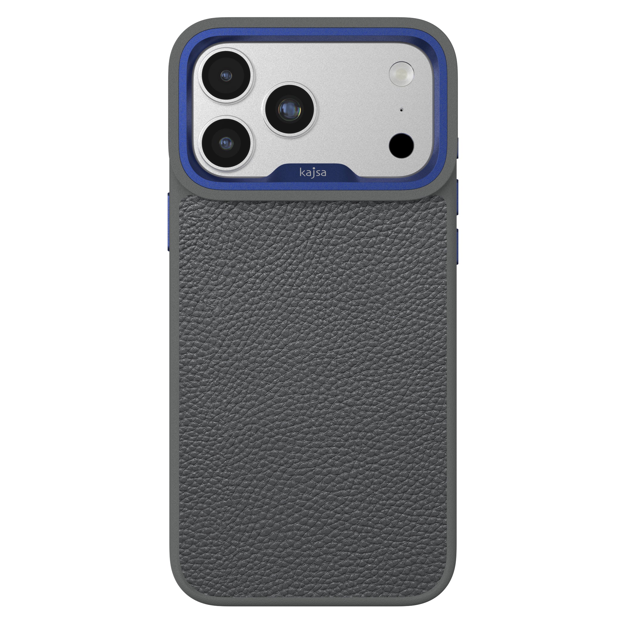 Preppie Collection - Litchi Pattern Back Case for iPhone 17 (MagSafe Compatible)