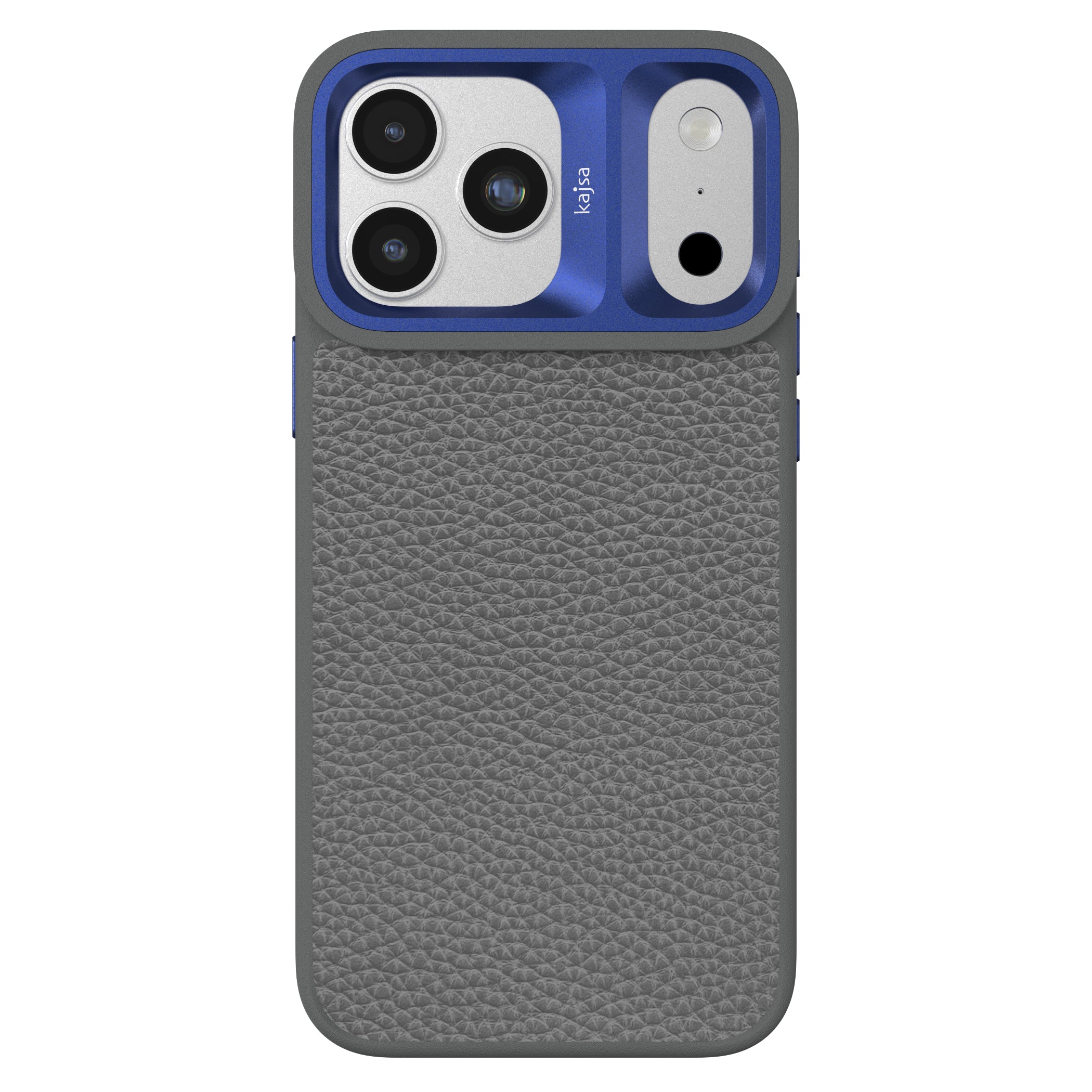 Genuine Leather Togo Litchi Pattern Back Case for iPhone 17 (MagSafe Compatible)