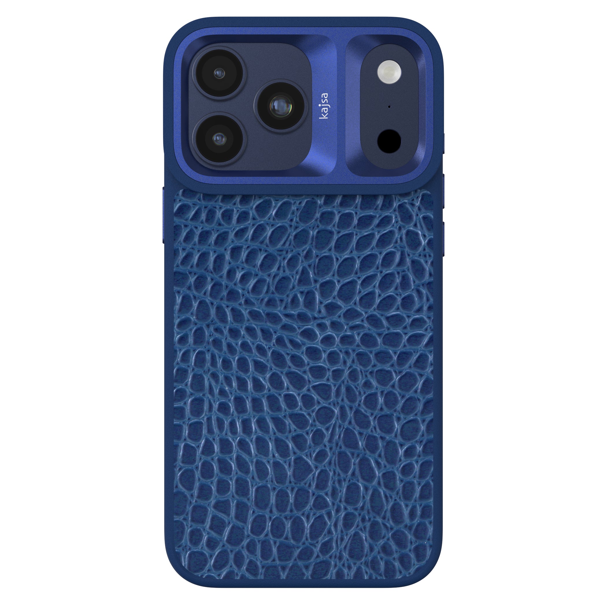 Genuine Leather Rock Pattern Back Case for iPhone 17 (MagSafe Compatible)
