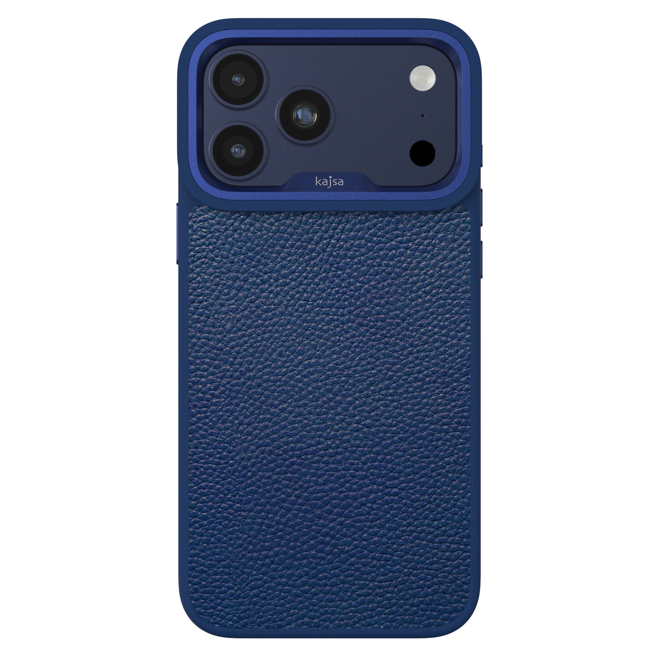 Preppie Collection - Litchi Pattern Back Case for iPhone 17 (MagSafe Compatible)
