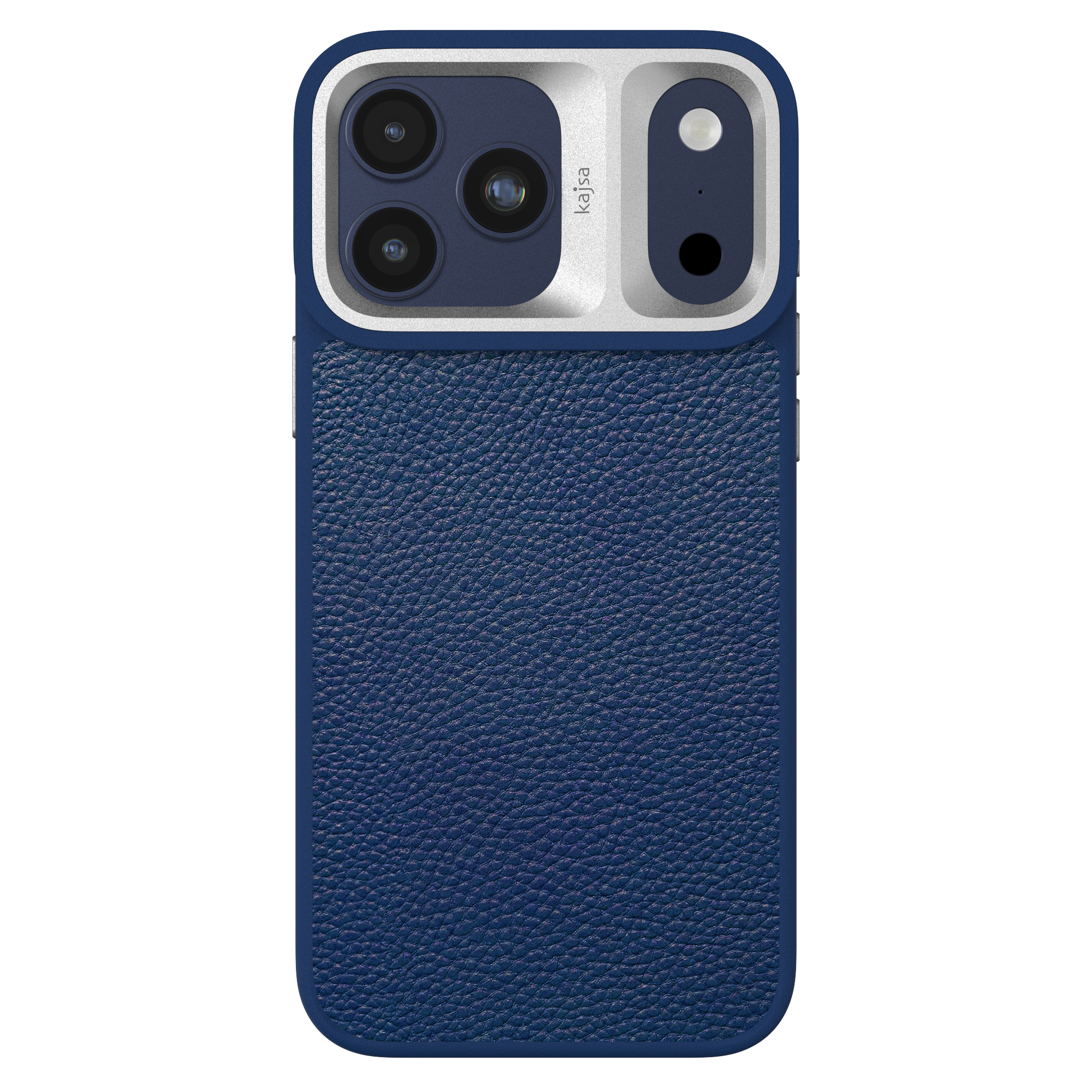 Preppie Collection - Litchi Pattern Back Case for iPhone 17 (MagSafe Compatible)