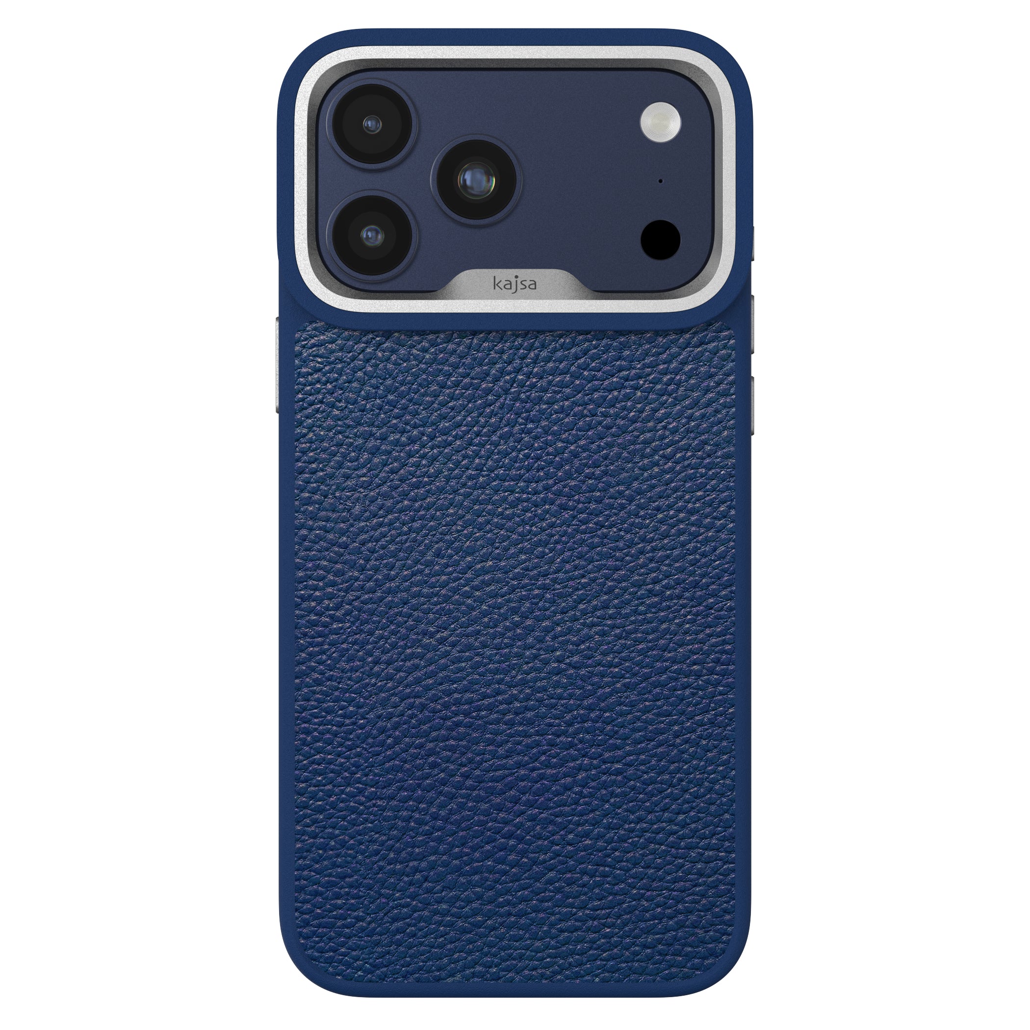 Preppie Collection - Litchi Pattern Back Case for iPhone 17 (MagSafe Compatible)