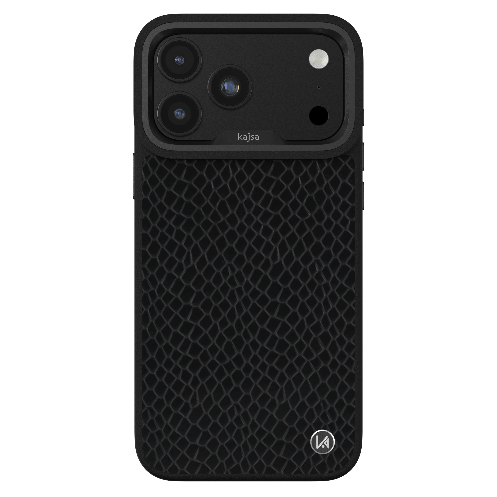 Genuine Leather Pearl Pattern Back Case for iPhone 18 (MagSafe Compatible)