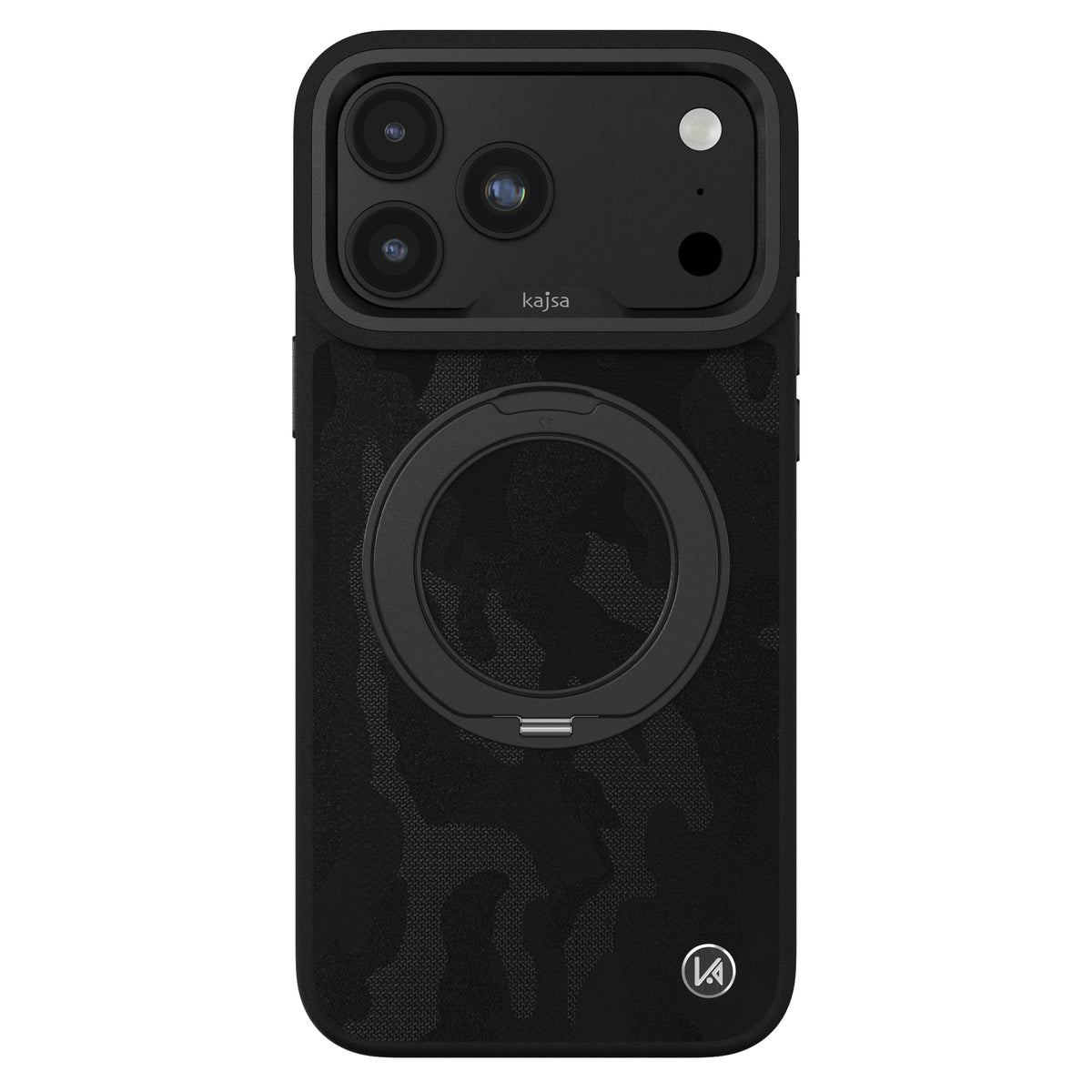 GeoRing Collection - Camo Satin Back Case for iPhone 18 (MagSafe Compatible)