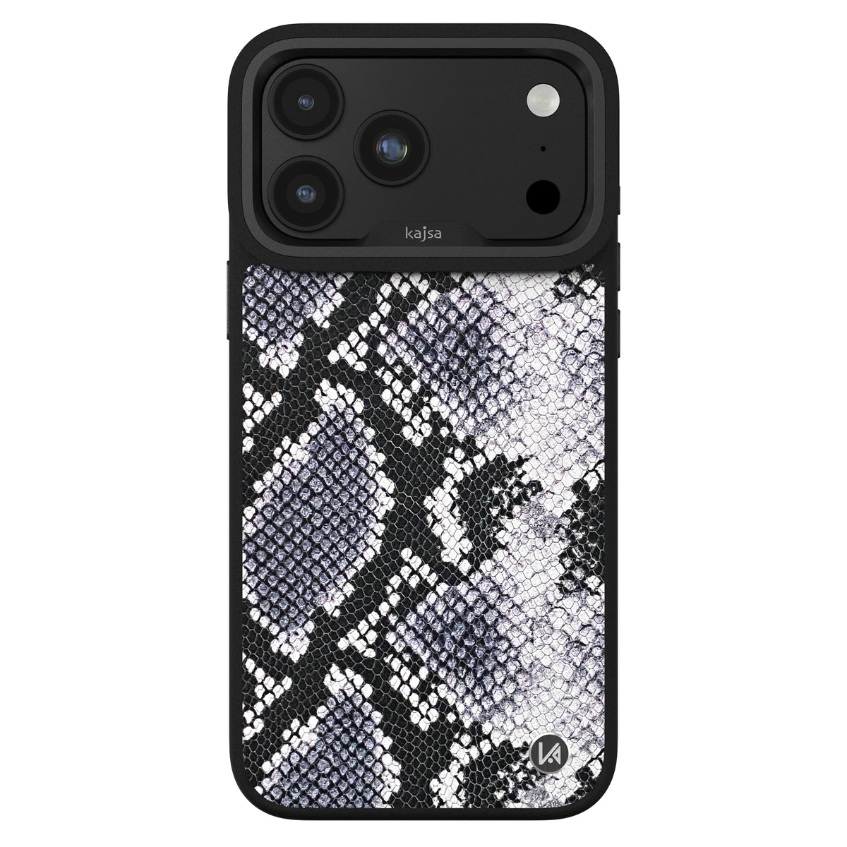 Glamorous Collection - Genuine Leather Snake Pattern Back Case for iPhone 18 (MagSafe Compatible)