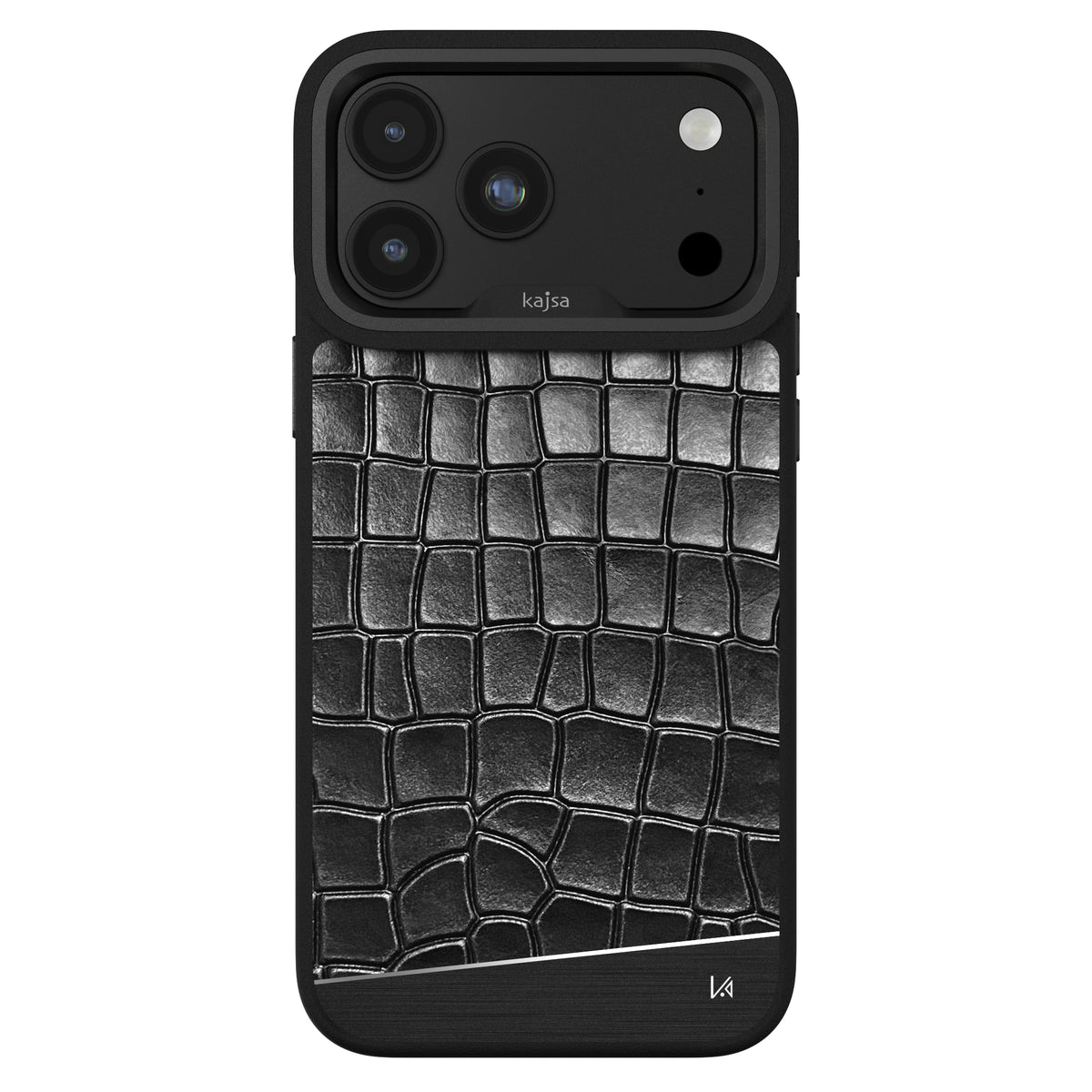 Glamorous Collection - Metallic Croco Back Case for iPhone 18 (MagSafe Compatible)