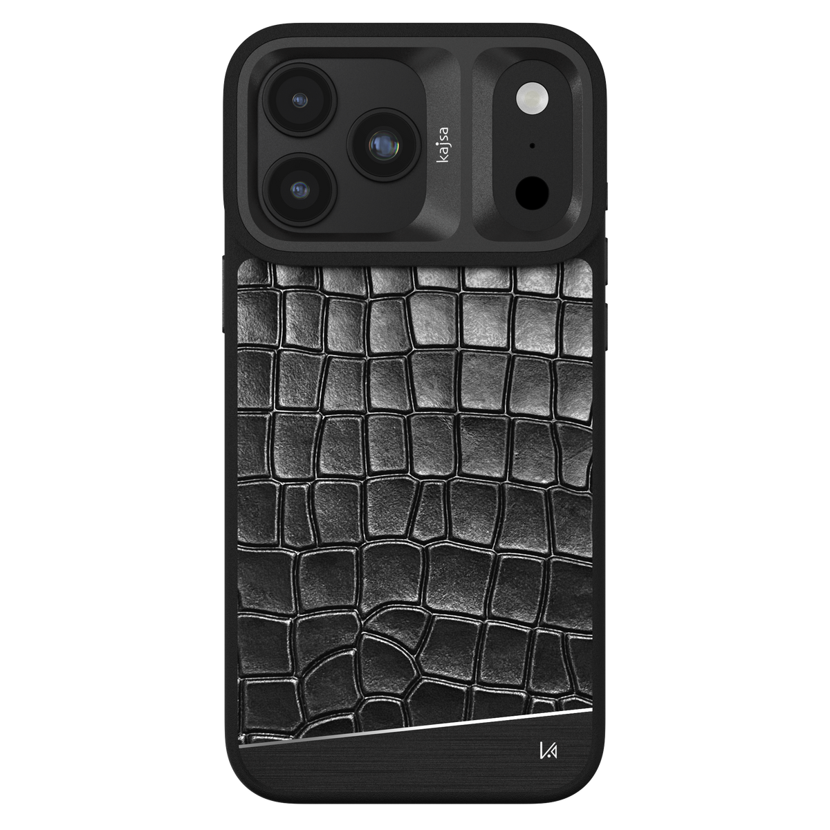 Glamorous Collection - Metallic Croco Back Case for iPhone 18 (MagSafe Compatible)