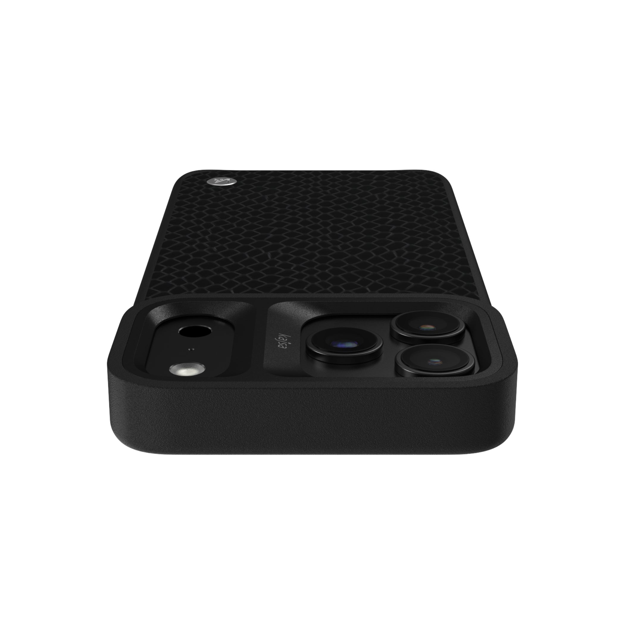 Genuine Leather Pearl Pattern Back Case for iPhone 18 (MagSafe Compatible)