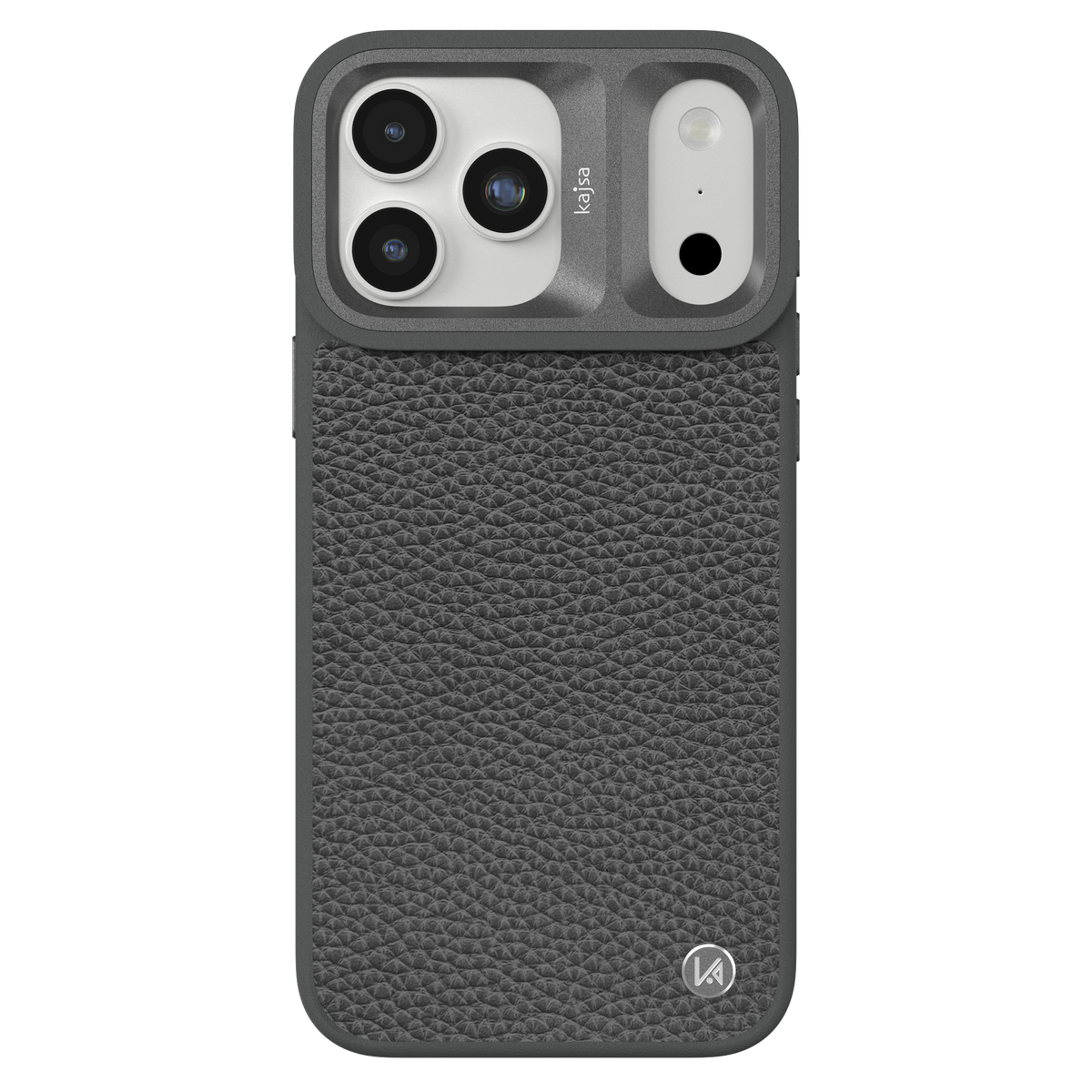 Genuine Leather Togo Litchi Pattern Back Case for iPhone 18 (MagSafe Compatible)