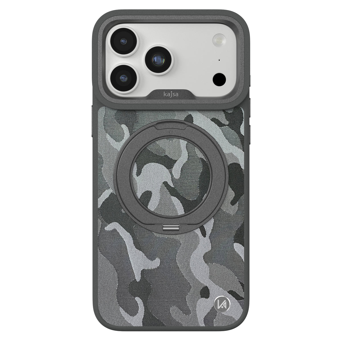 GeoRing Collection - Camo Satin Back Case for iPhone 18 (MagSafe Compatible)