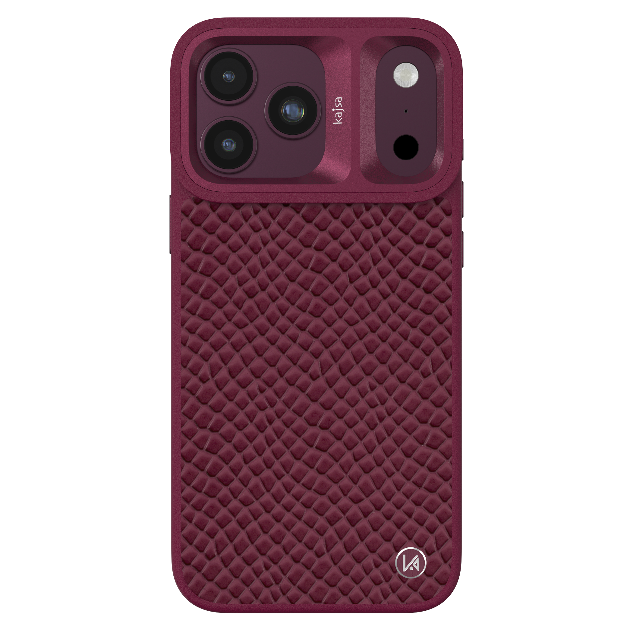 Genuine Leather Pearl Pattern Back Case for iPhone 18 (MagSafe Compatible)