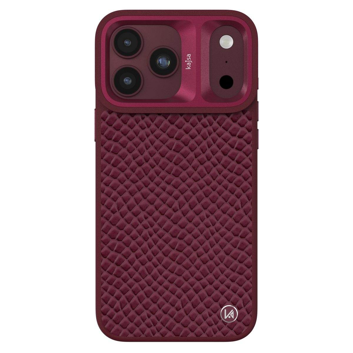 Genuine Leather Pearl Pattern Back Case for iPhone 18 (MagSafe Compatible)