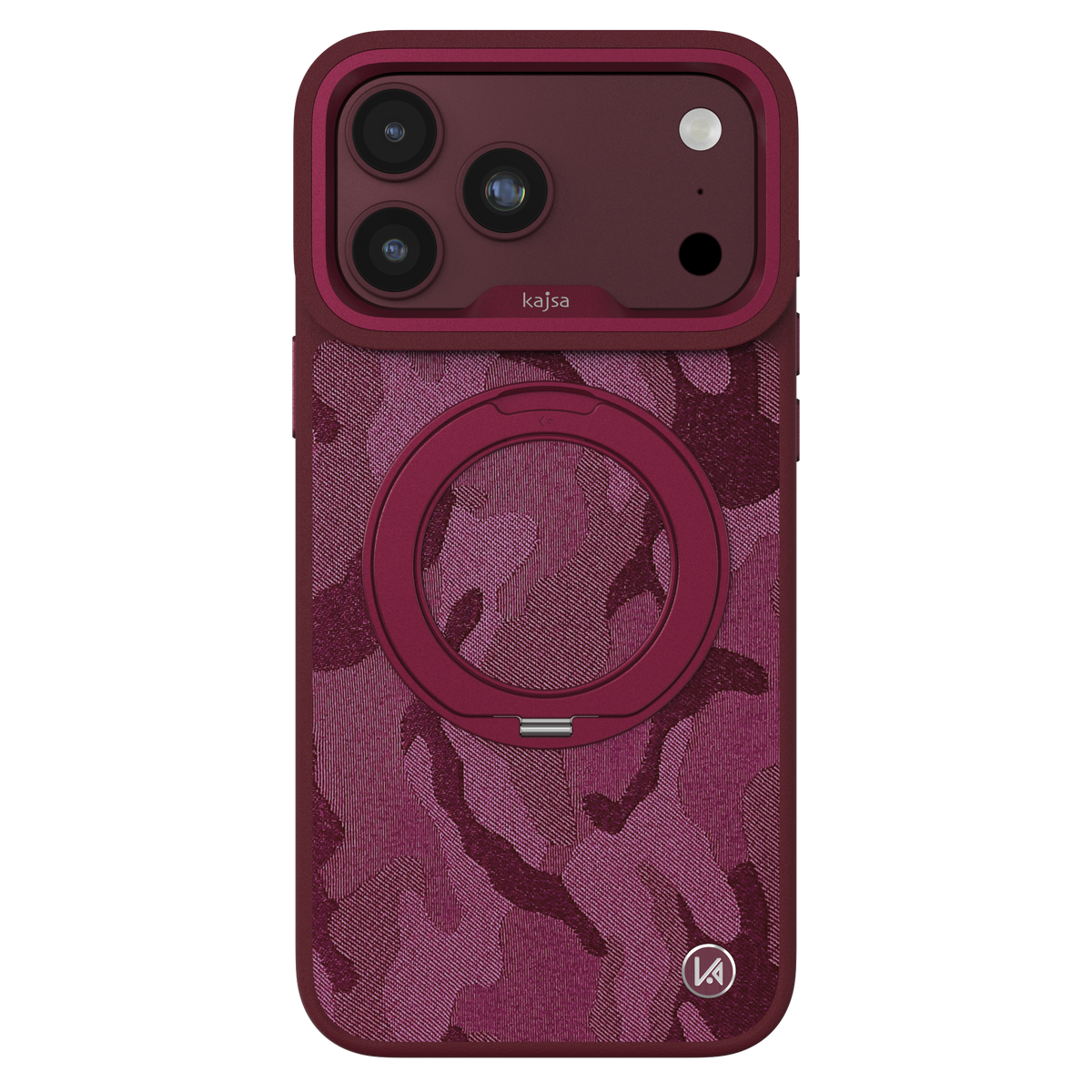 GeoRing Collection - Camo Satin Back Case for iPhone 18 (MagSafe Compatible)
