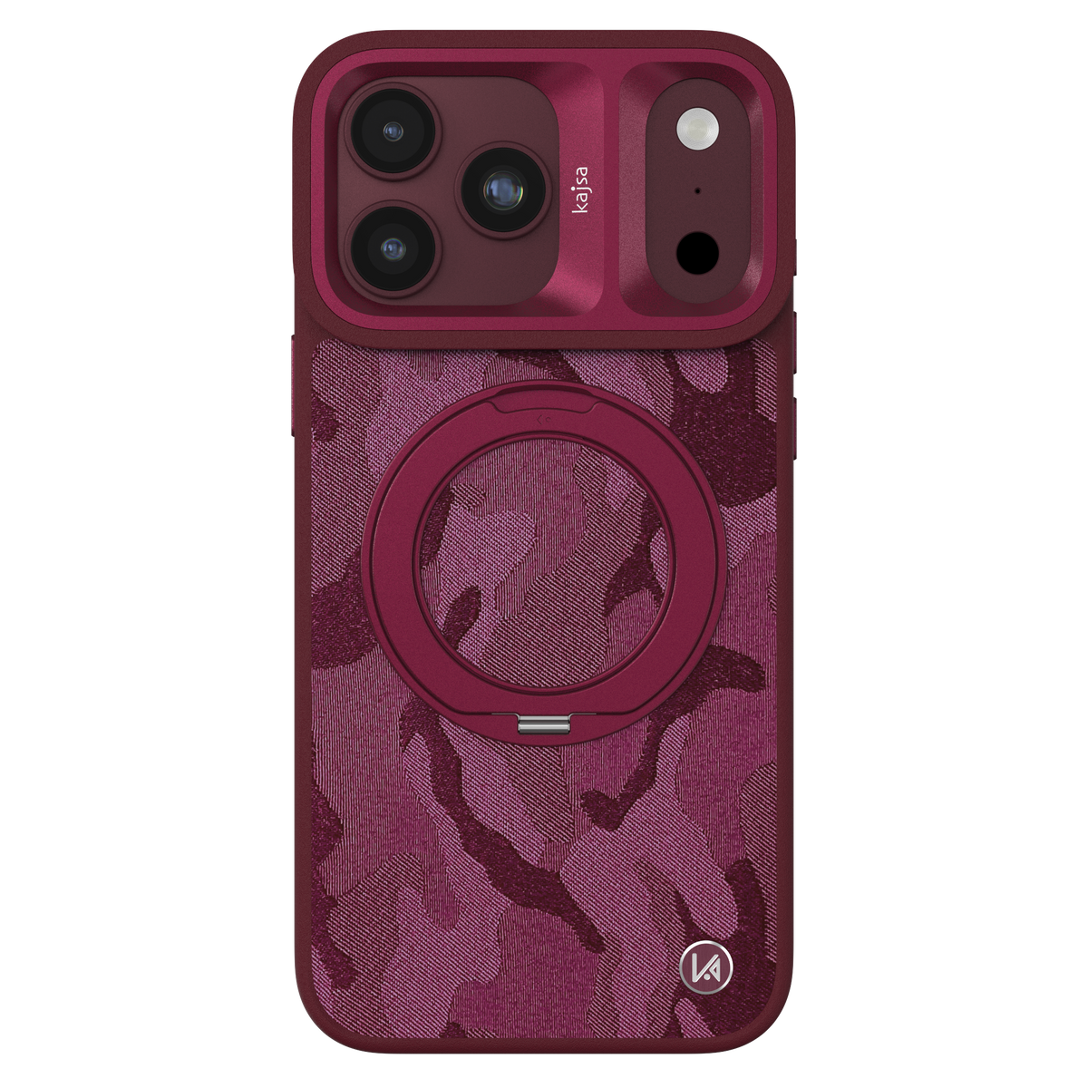 GeoRing Collection - Camo Satin Back Case for iPhone 18 (MagSafe Compatible)