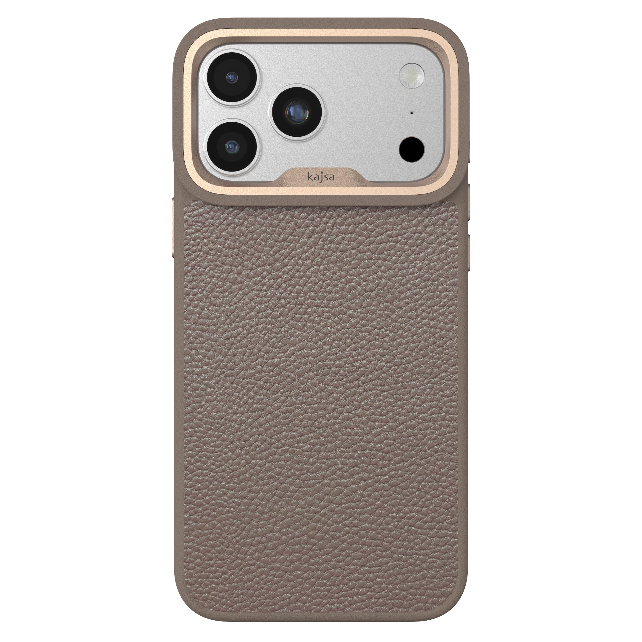 Preppie Collection - Litchi Pattern Back Case for iPhone 17 (MagSafe Compatible)