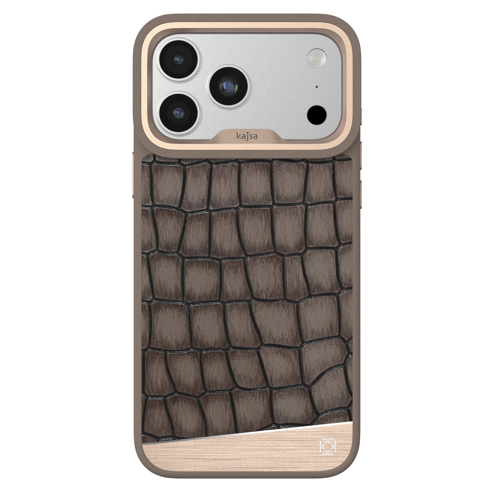 Glamorous Collection - Metallic Croco 2 Back Case for iPhone 17 (MagSafe Compatible)