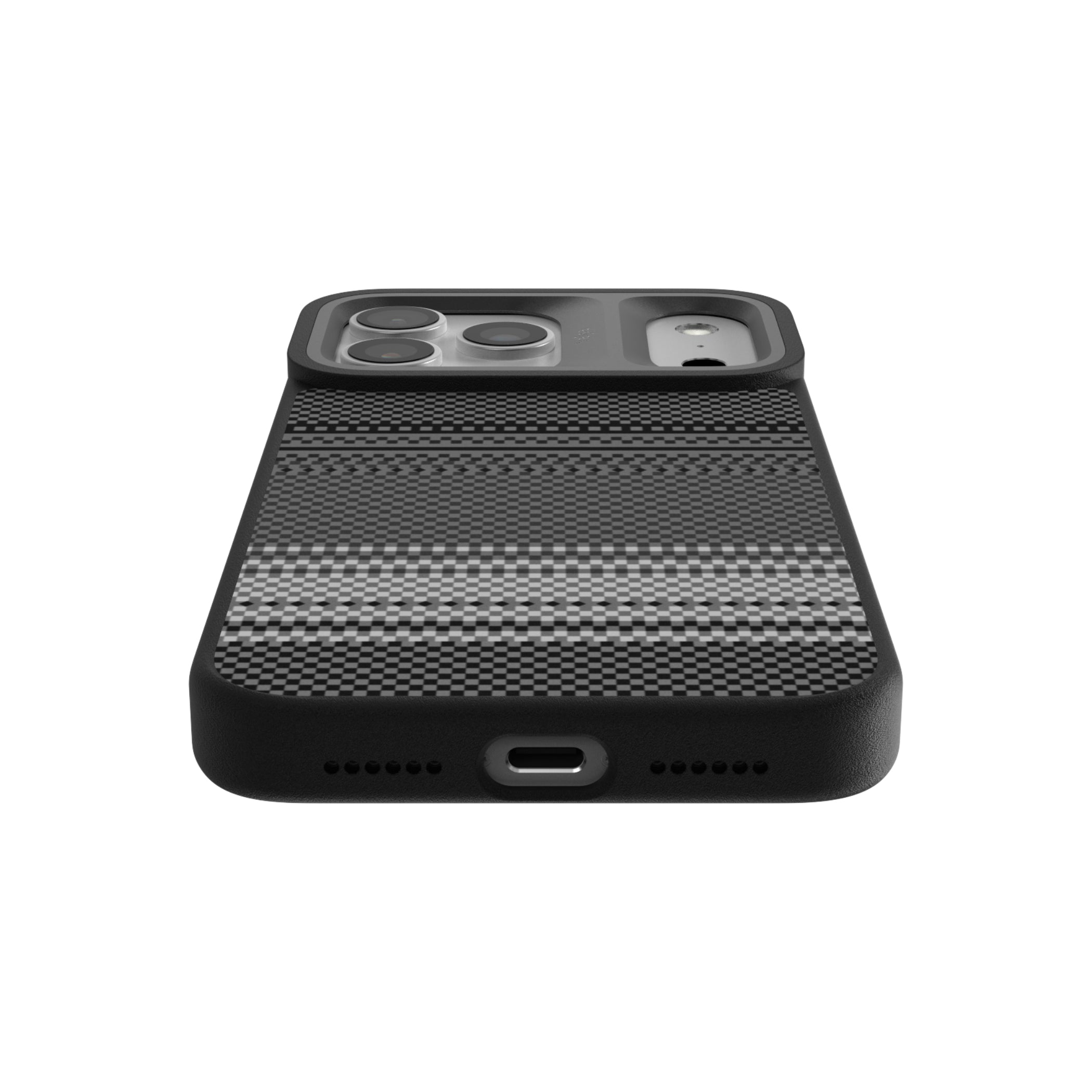 Resort Collection - Gradient Stripe Pattern Back Case for iPhone 17 (MagSafe Compatible)