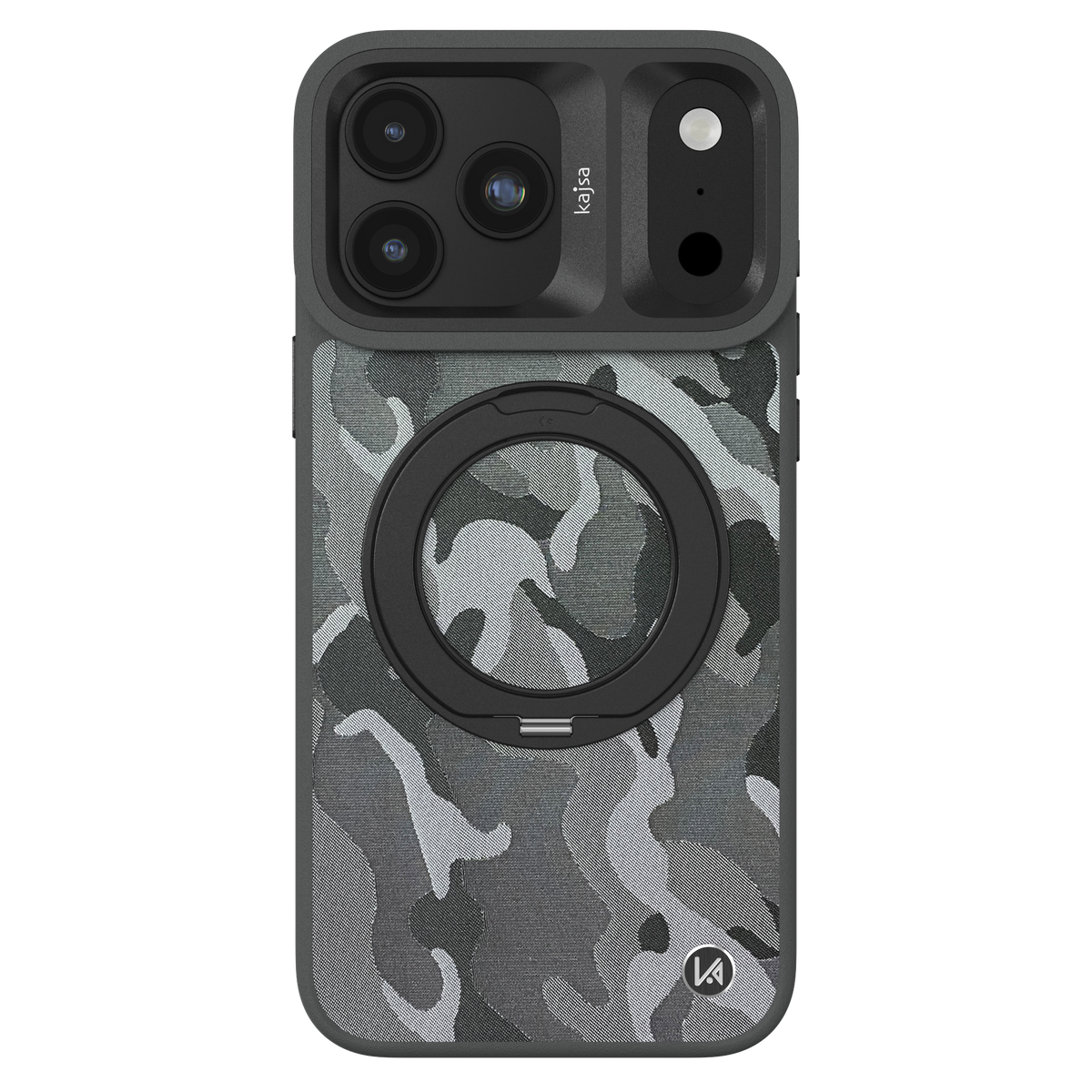 GeoRing Collection - Camo Satin Back Case for iPhone 18 (MagSafe Compatible)
