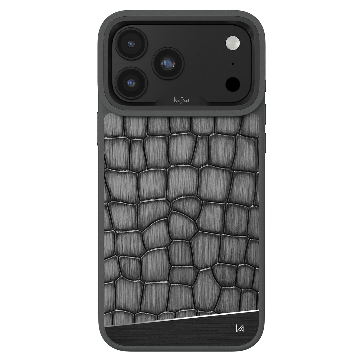 Glamorous Collection - Metallic Croco Back Case for iPhone 18 (MagSafe Compatible)
