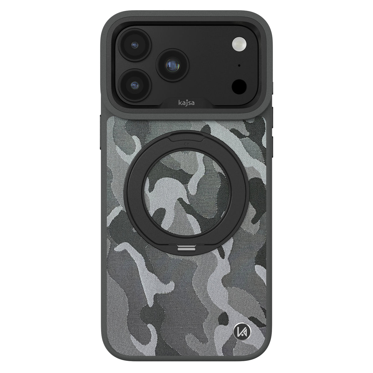 GeoRing Collection - Camo Satin Back Case for iPhone 18 (MagSafe Compatible)