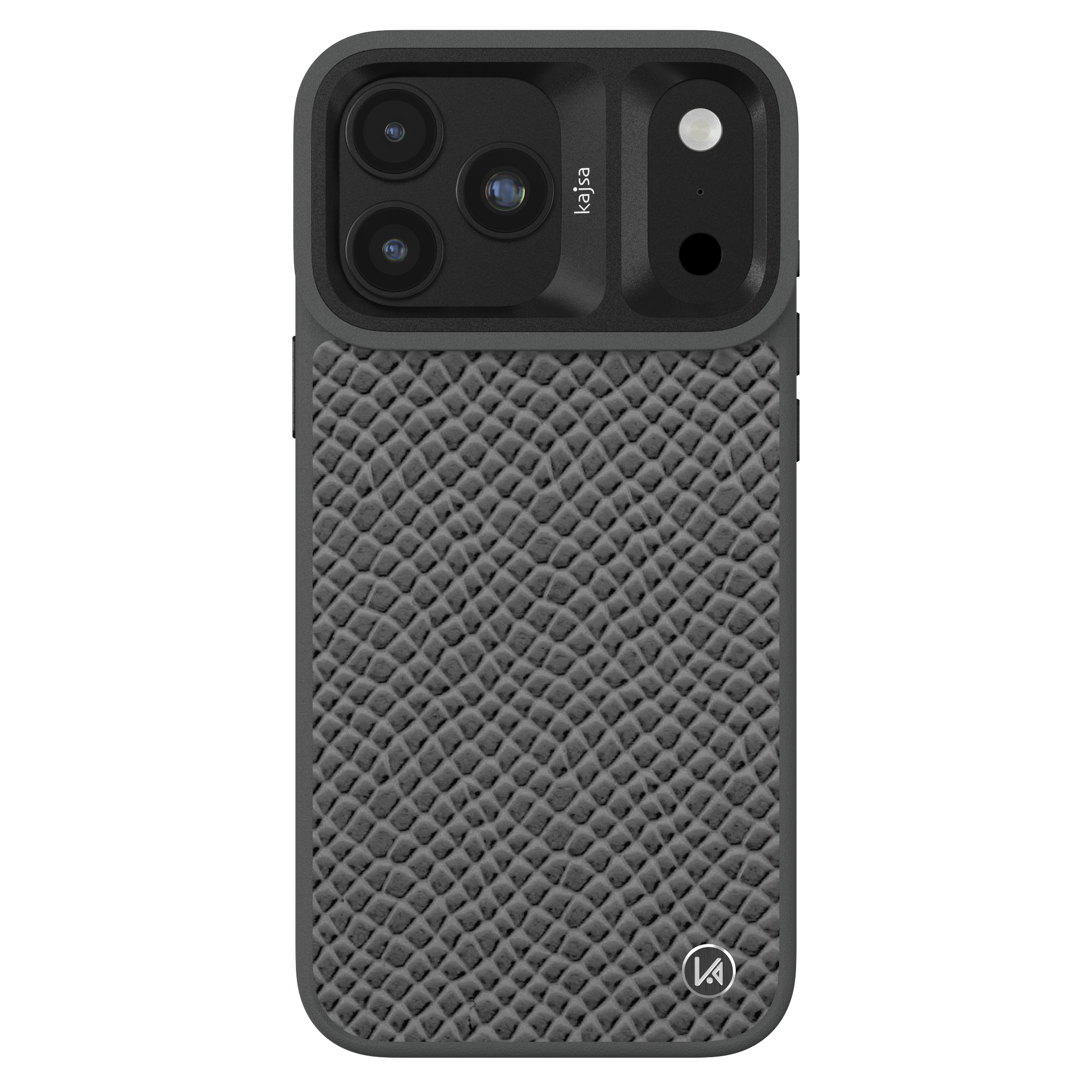 Genuine Leather Pearl Pattern Back Case for iPhone 18 (MagSafe Compatible)